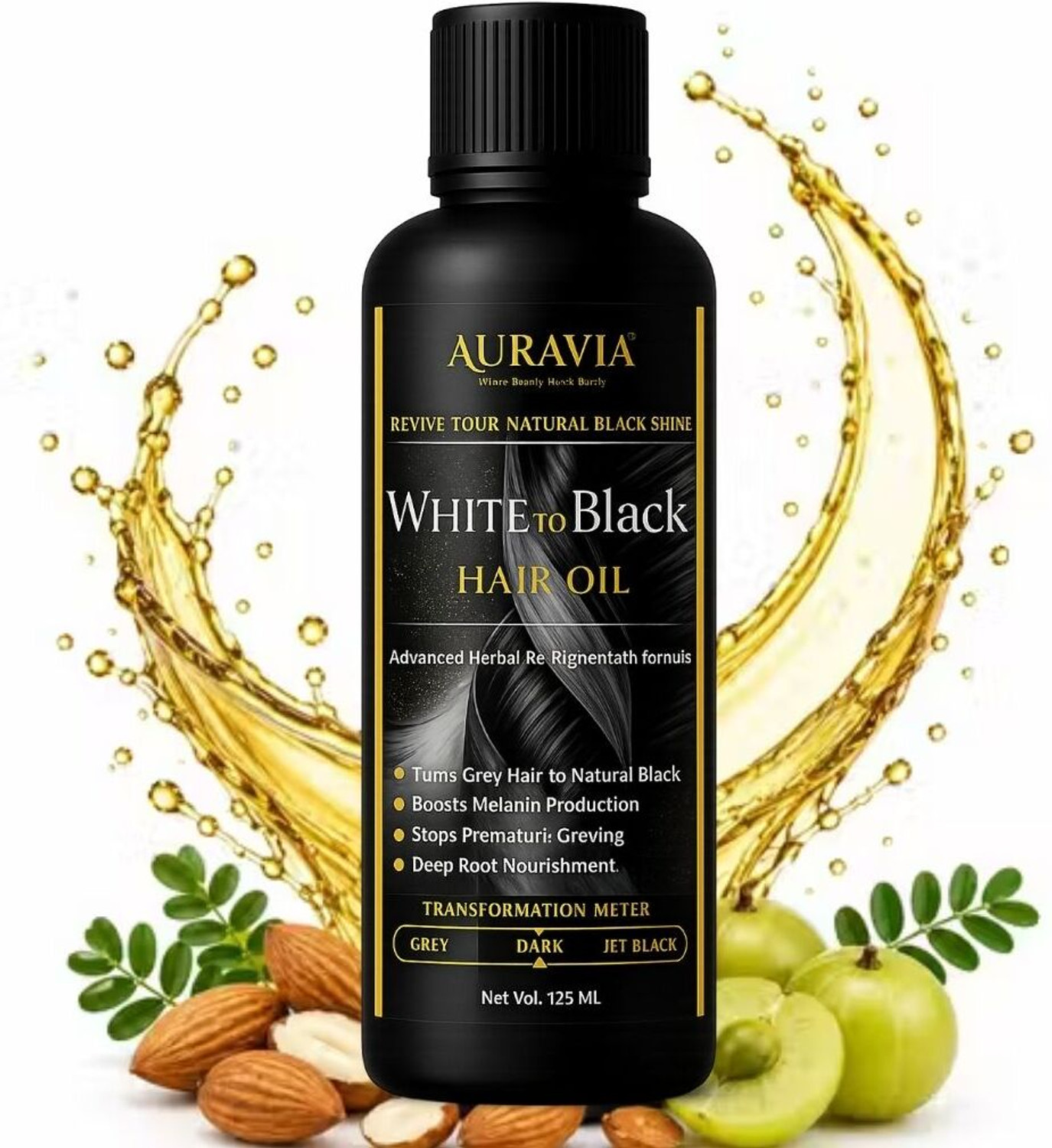Image of VASMOL Super 33 Kesh Kala Oil Based Hair Colour - 4 x 100 ml Packs Hair Oil (400 ml)