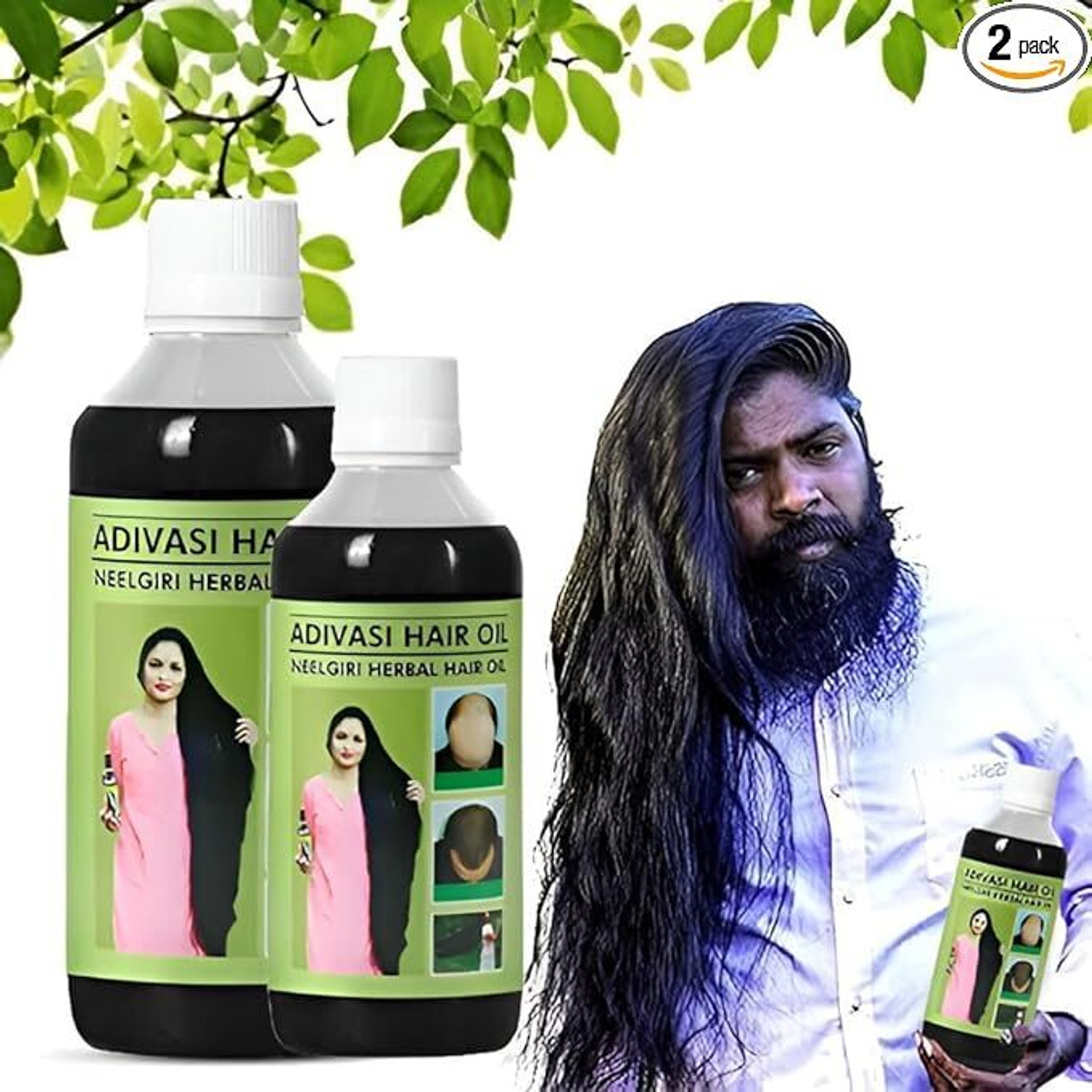 Image of VASMOL Super 33 Kesh Kala Oil Based Hair Colour - 4 x 100 ml Packs Hair Oil (400 ml)