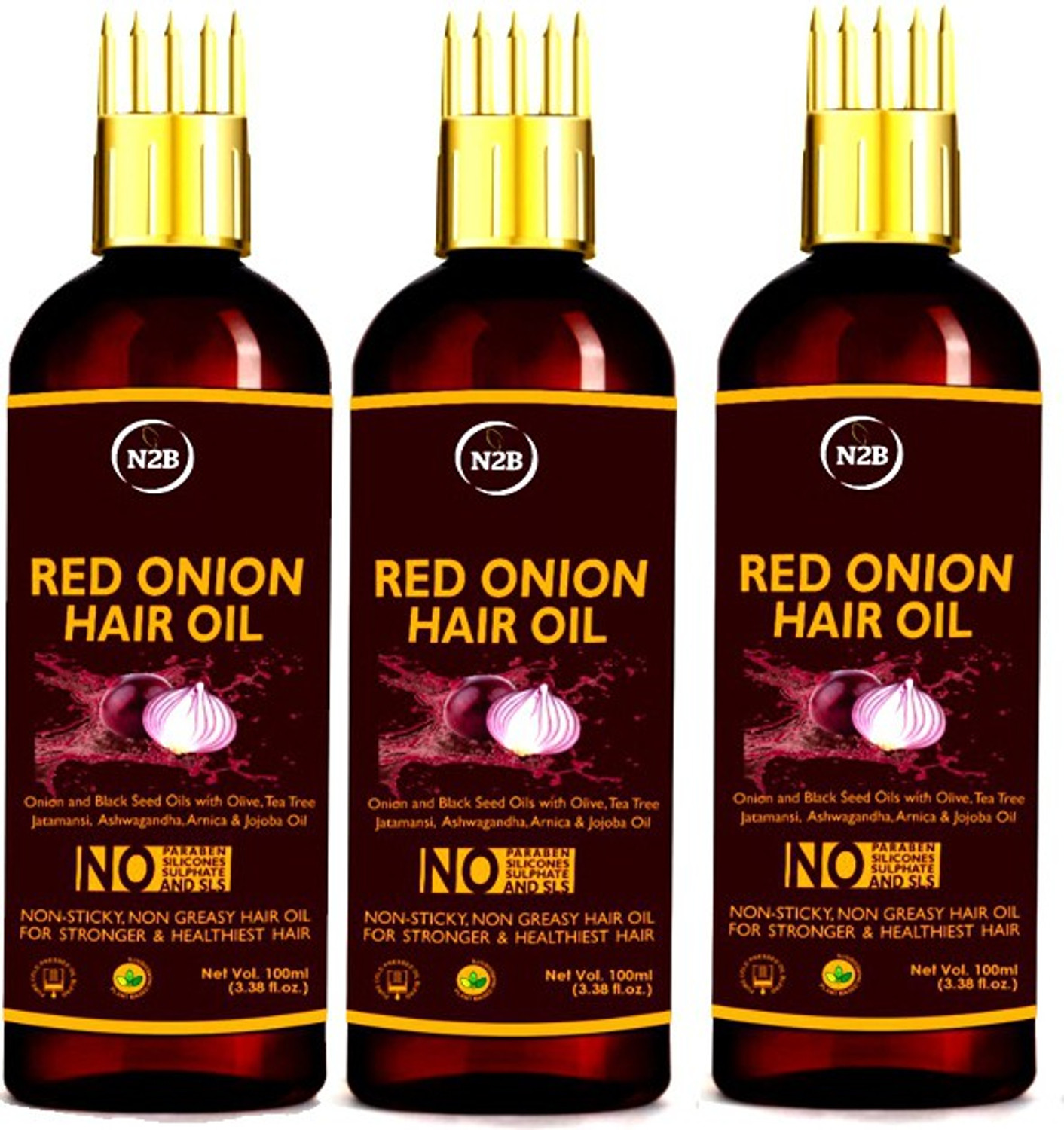 Image of N2B Onion Black Seed Hair Oil - Hair Oil (40 ml)