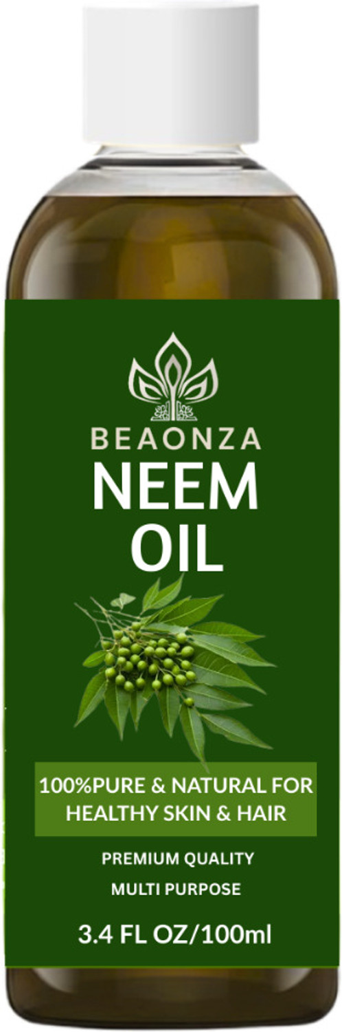 Image of Multano Pro Organic Cold Pressed Neem Oil for Hair & Skin Acne Prone Skin Dandruff Control Hair Oil (220 ml)