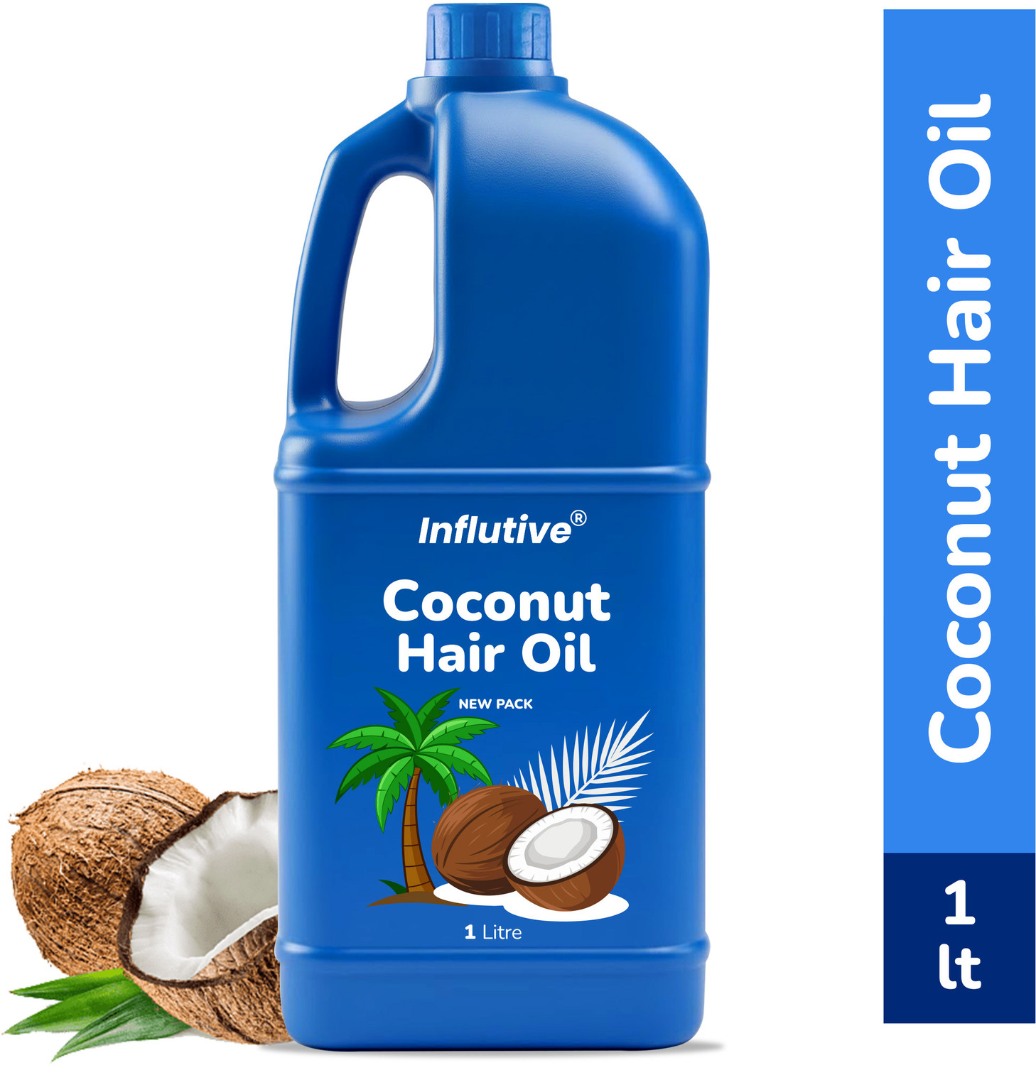 Image of Shreeji Pure Coconut Hair Oil 1 Litre | Hair Fall Control & Growth Hair Oil (500 ml)A Hair Oil (500 g)