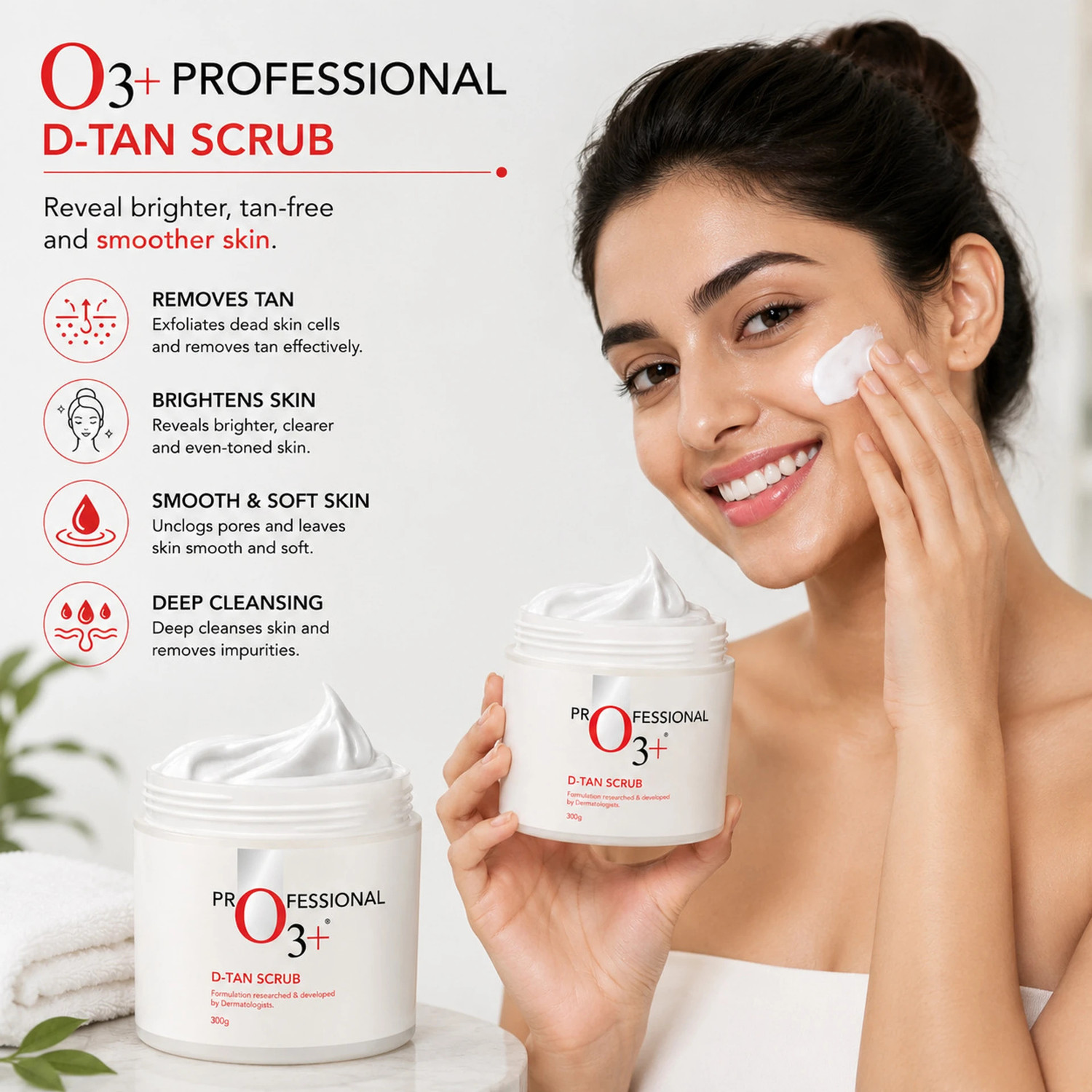 Image of STRAIT GLATT O3 Professional D-Tan De-Tan Facial Mask for Glowing Skin (300 g) (300 g)