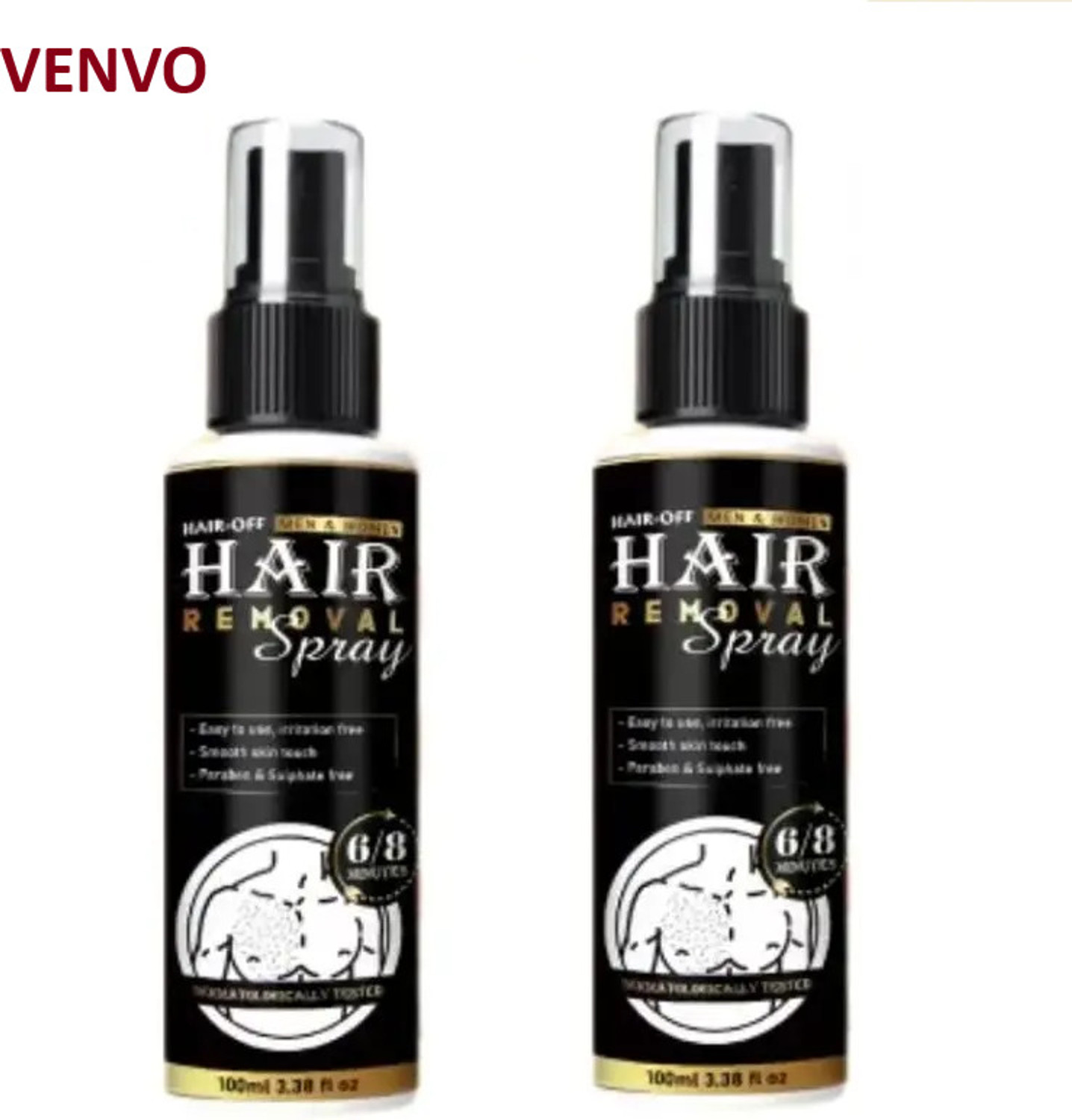 Hair Removal Cream Spray Combo of 2 Spray - Image 1