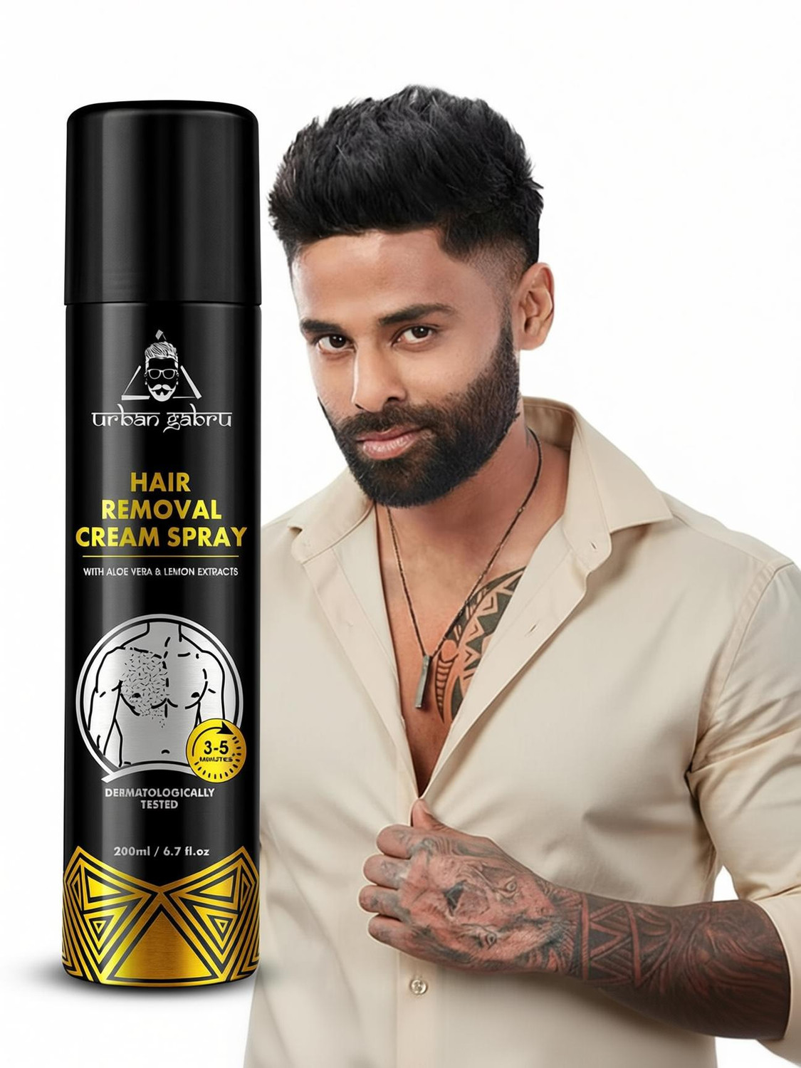urbangabru Hair Removal Cream Spray for Men - Image 1