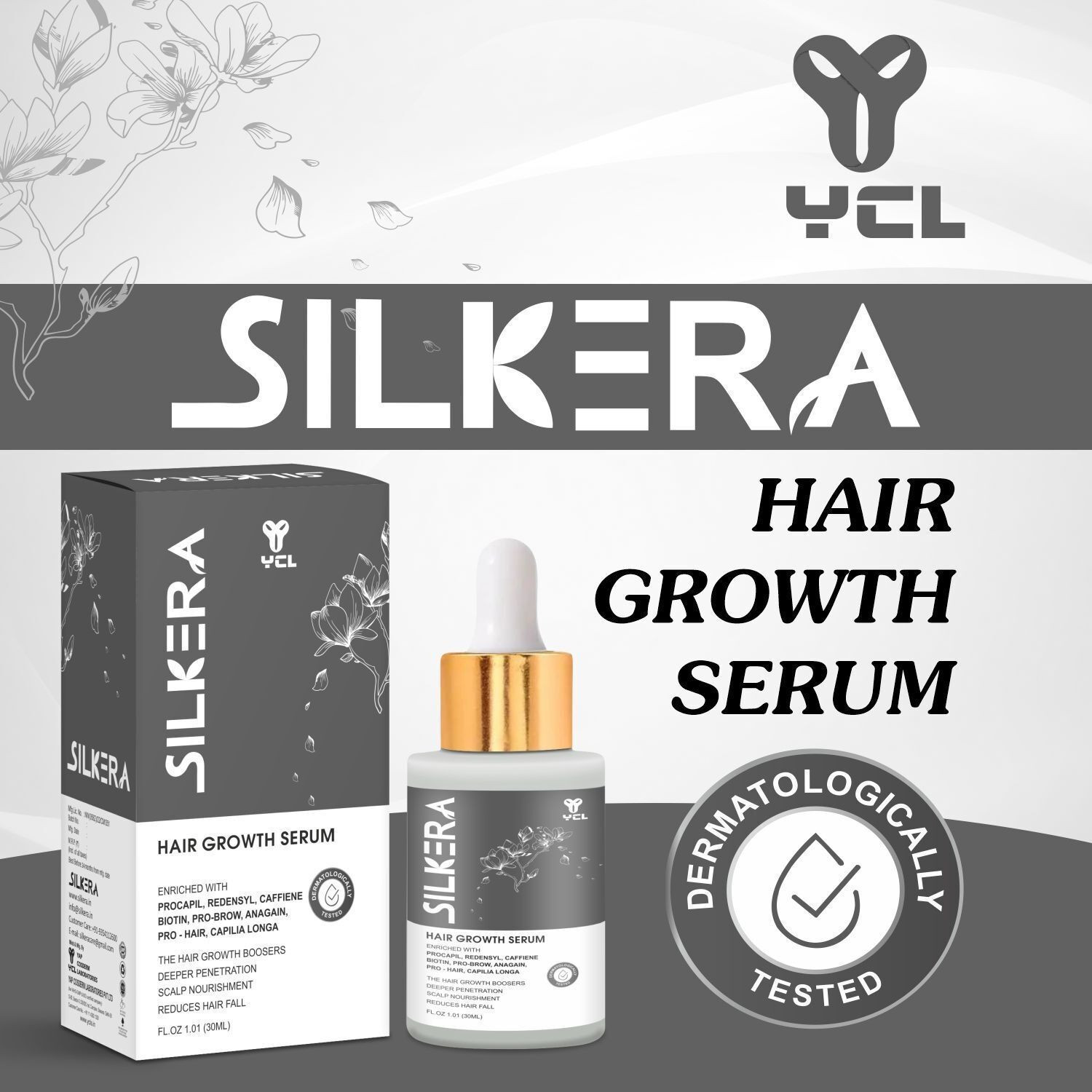 Image of Hegza Hair Growth Serum with 3% Redensyl, Anagain & Rosemary (30 ml)