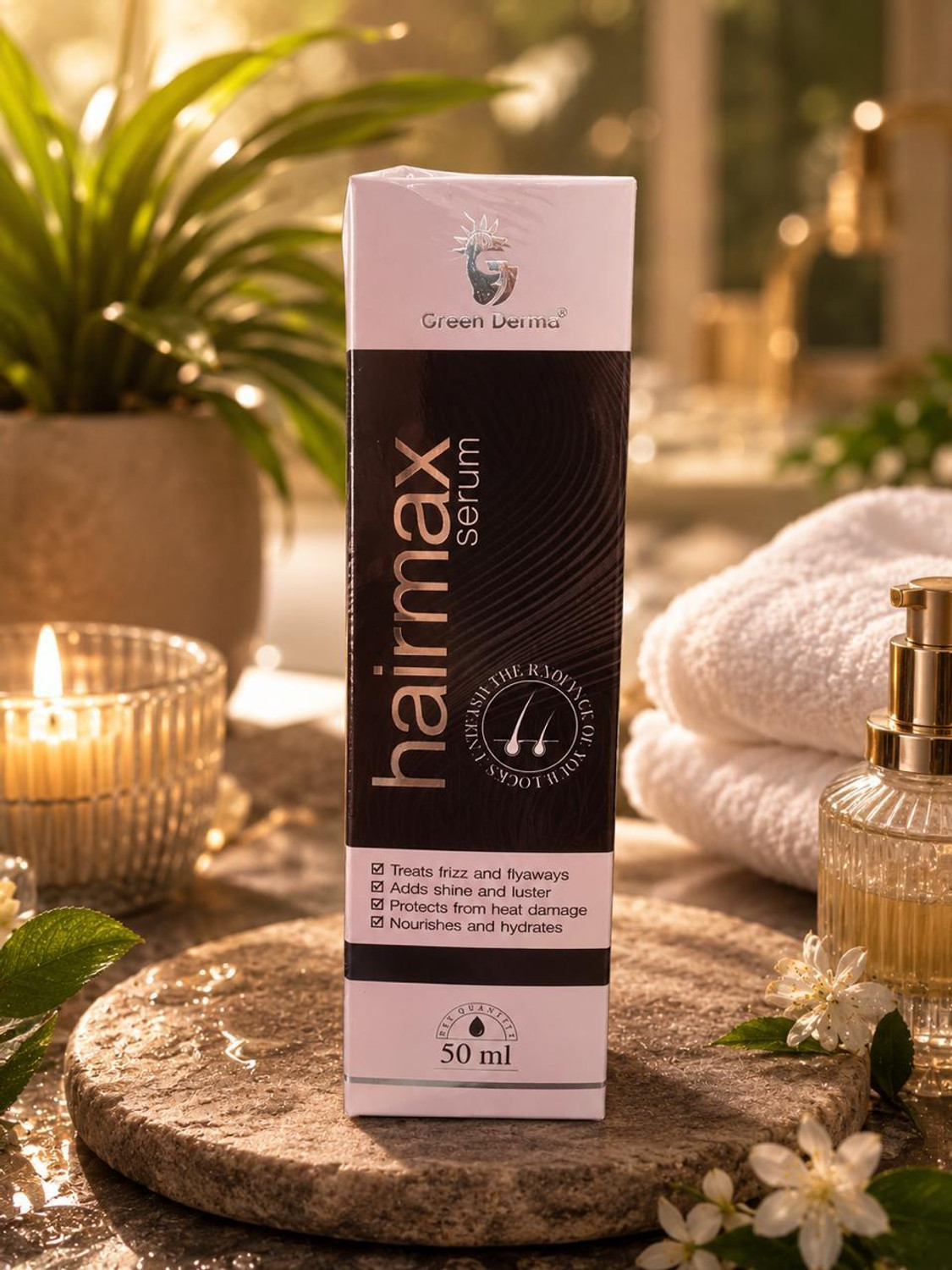 Image of Hegza Hair Growth Serum with 3% Redensyl, Anagain & Rosemary (30 ml)