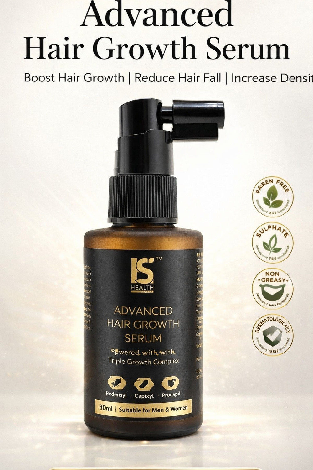 Image of indulekha Bringha Hair Growth Treatment Scalp Hair Boost Serum (30 ml)