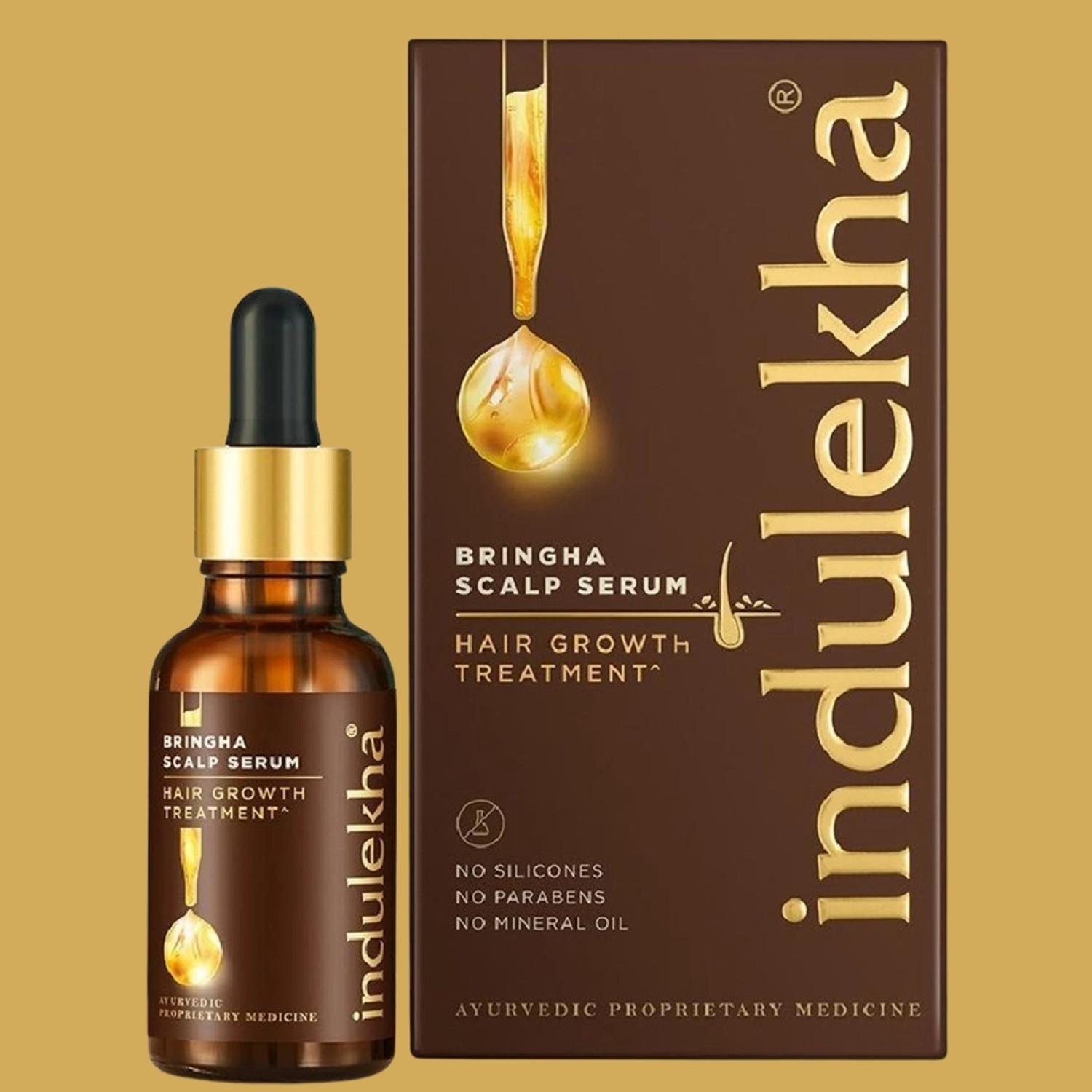 Image of indulekha Bringha Hair Growth Treatment Scalp Hair Boost Serum (30 ml)
