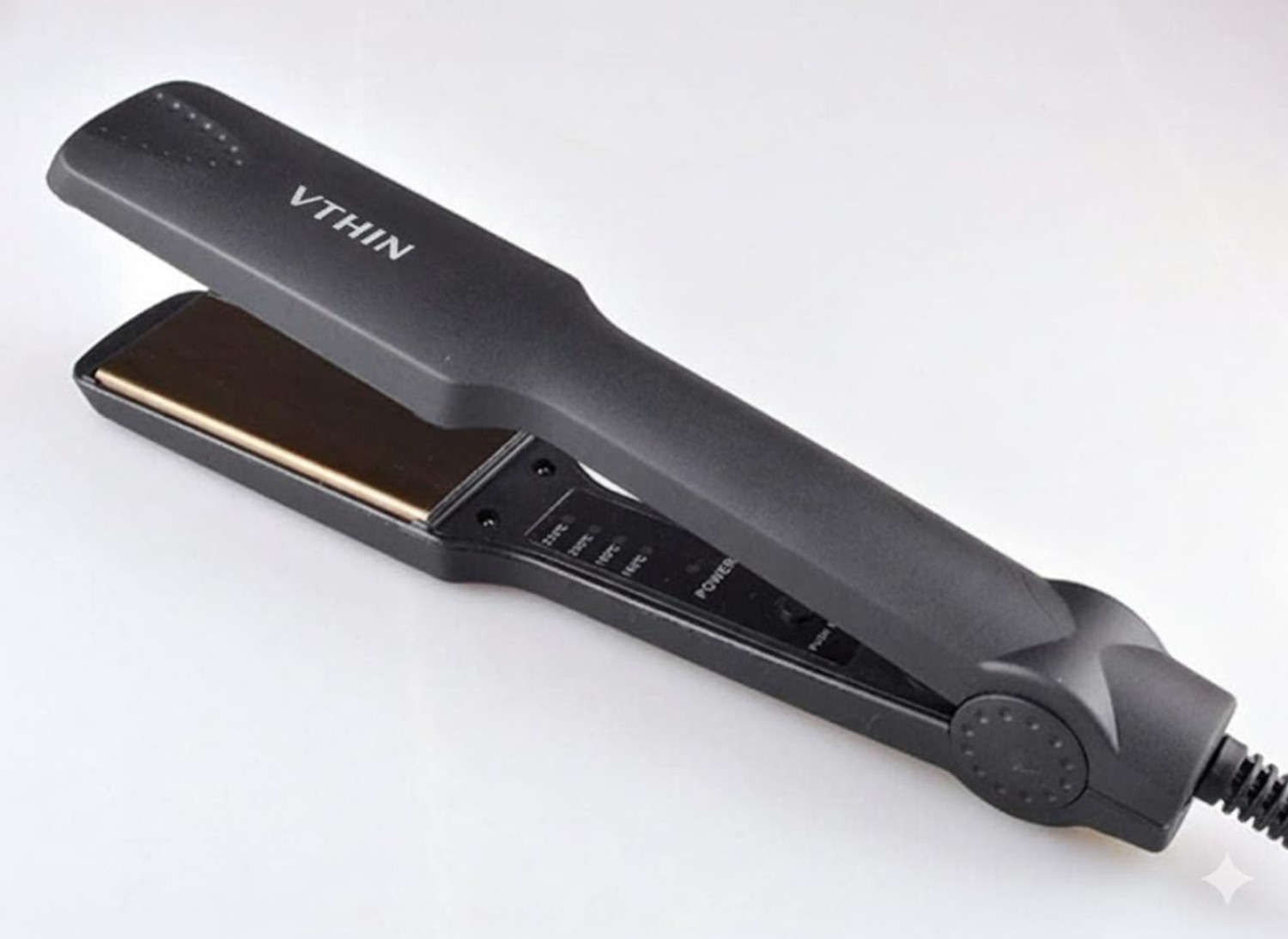 Image of Iconic Genuine S3+ S3+ Hair Straightener, Black & Red, Professional Ceramic Floating Plates, Hair Straightener (Black)