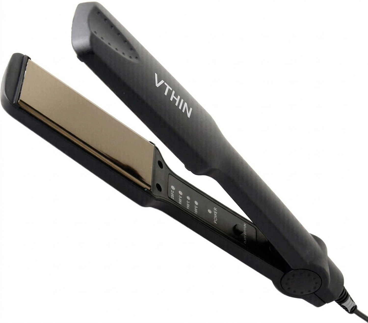 Image of Iconic Genuine S3+ S3+ Hair Straightener, Black & Red, Professional Ceramic Floating Plates, Hair Straightener (Black)