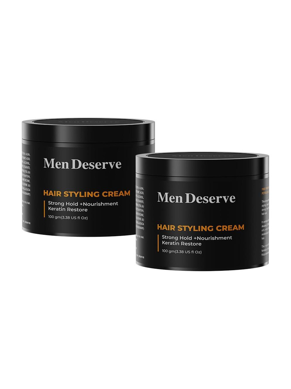 Men Deserve Hair Styling Cream Strong Hold Nourishment 200g (Pack of - Image 1