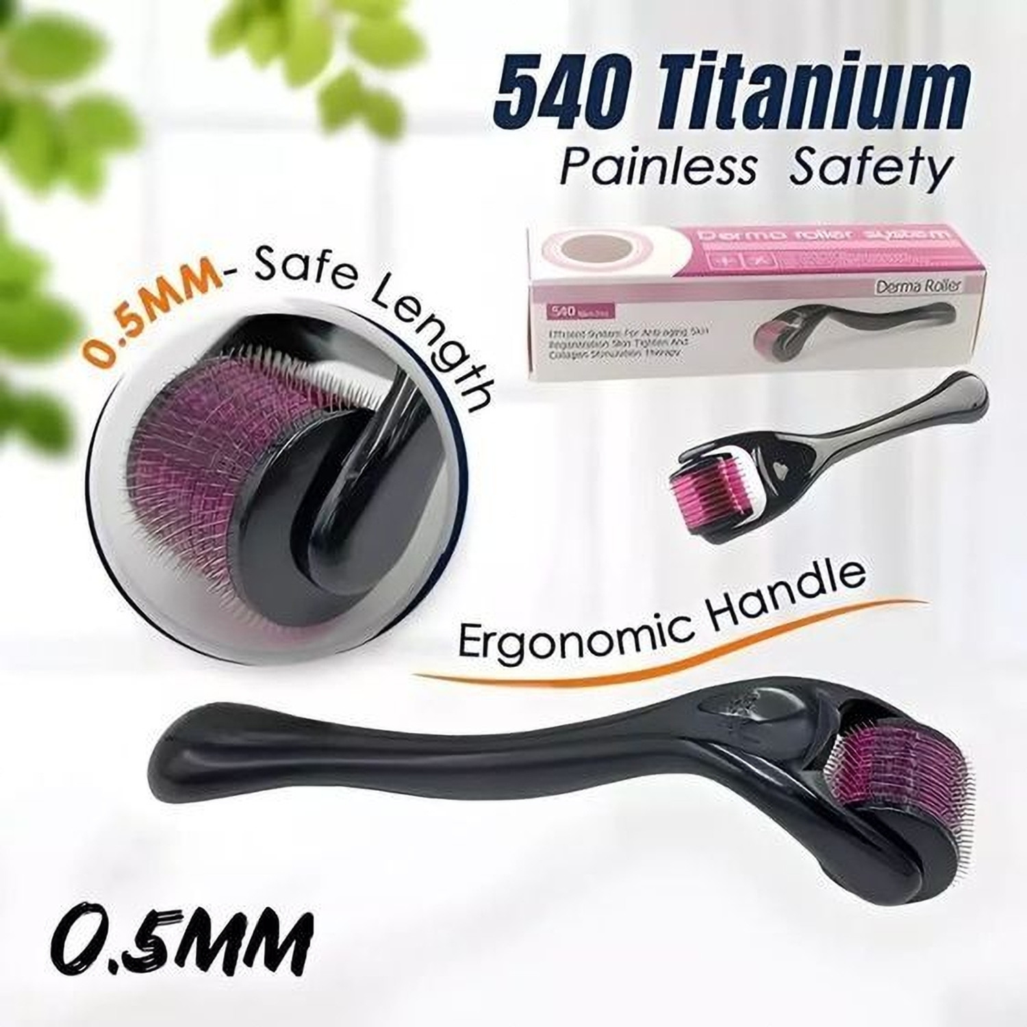 Image of Morbee Premium Derma Roller 0.5mm 540 Micro Needles For Hair Growth.10 (2 g)