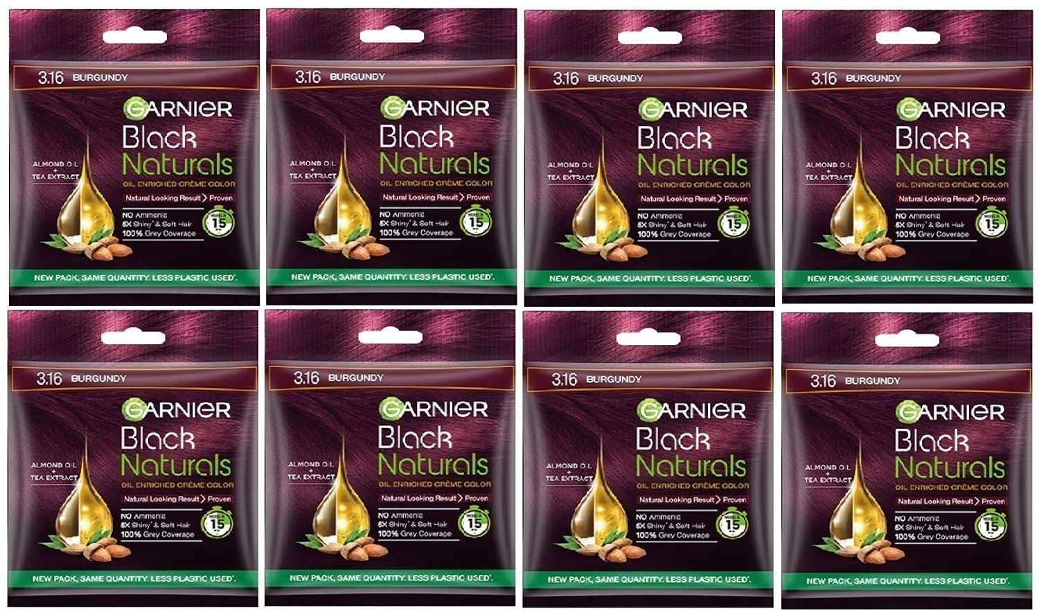 Image of Akansha Natural Burgundy Henna Powder With Amla and Bhringraj (Pack of 5, 20g each) , Burgundy