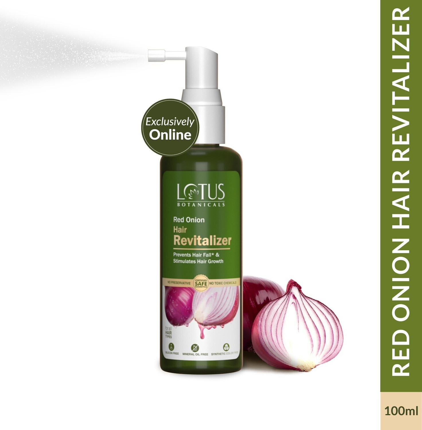 Image of Lotus Botanicals Red Onion Hair Revitalizer (100 ml)