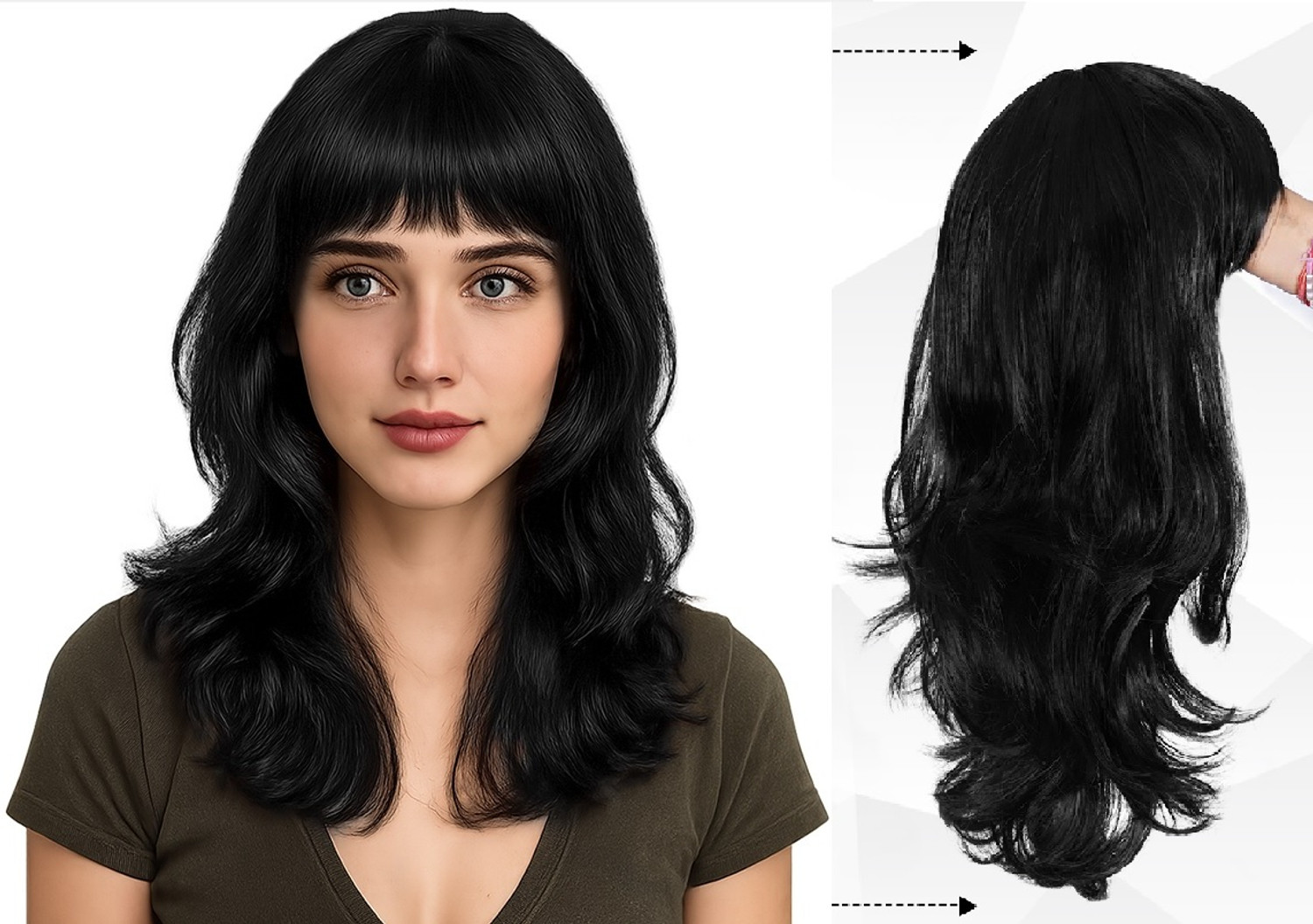 Image of VIVIAN Medium Hair Wig (Women)