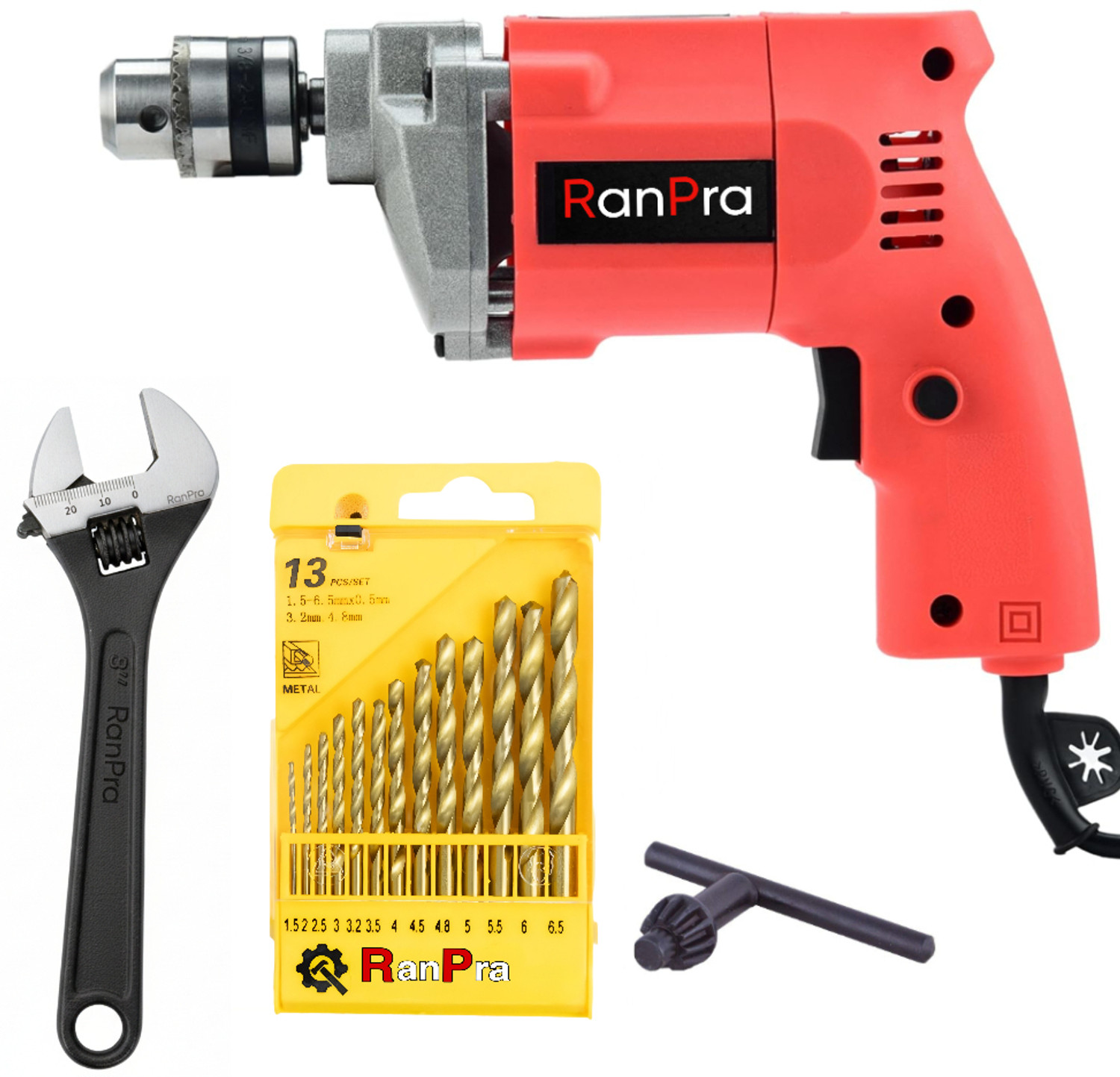 Image of RanPra 26 MM CUTFAST HAMMER /DEMOLITION DRILL MACHINE HEAVY DUTY 1250 W Rotary Hammer Drill (11 mm Chuck Size, 1250 W)
