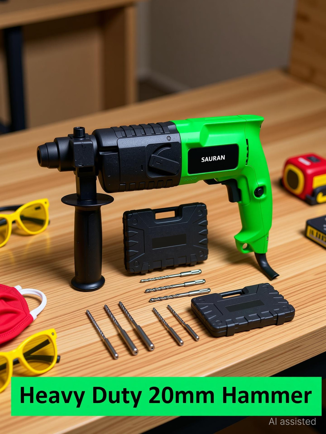 Sauran Heavy Duty 20mm Rotary Hammer Machine (HEM24) Rotary Hammer Drill