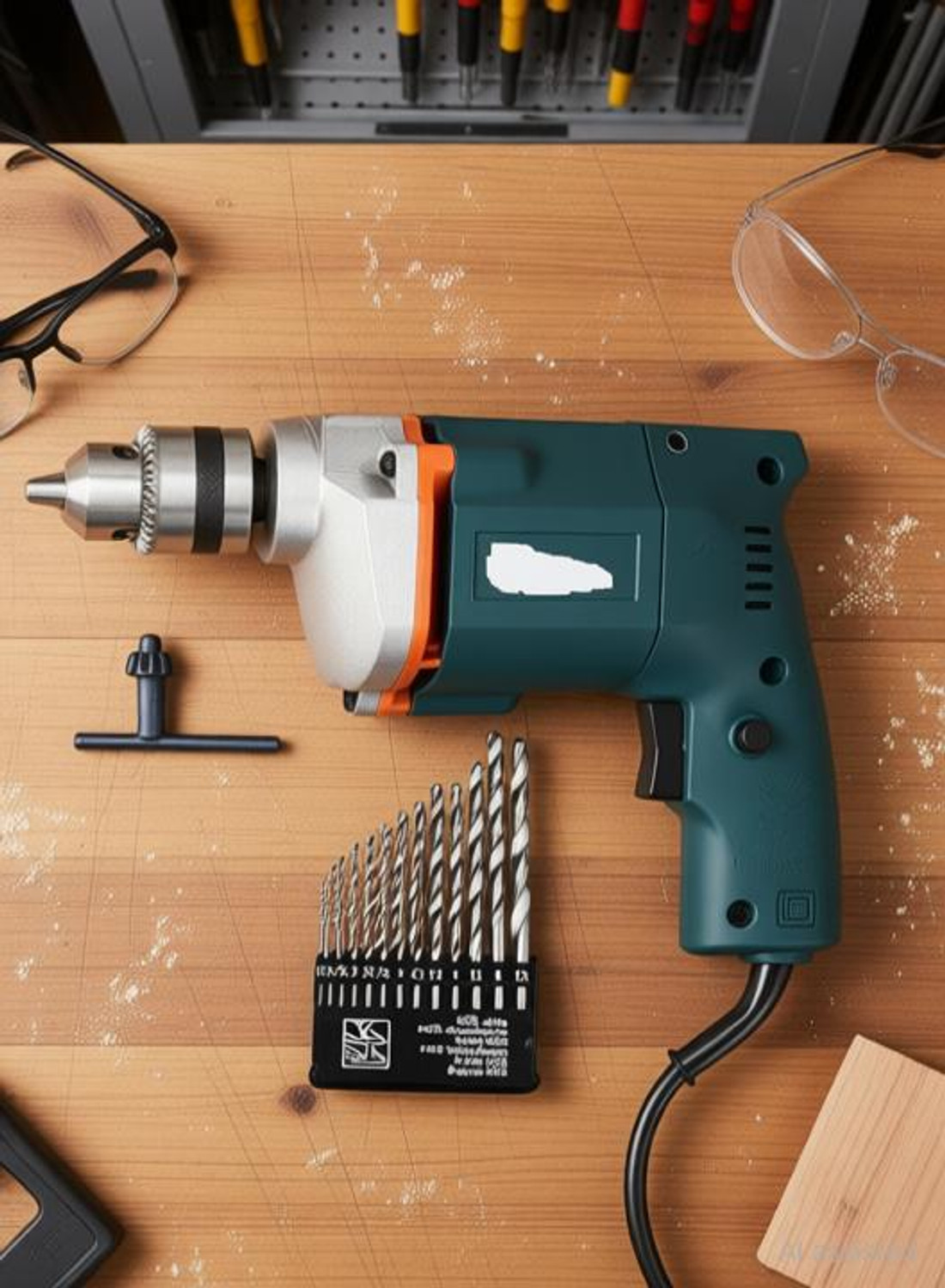 Gadariya King 10mm 350W Corded Drill Machine with 13 HSS Pack of 10 - Image 1