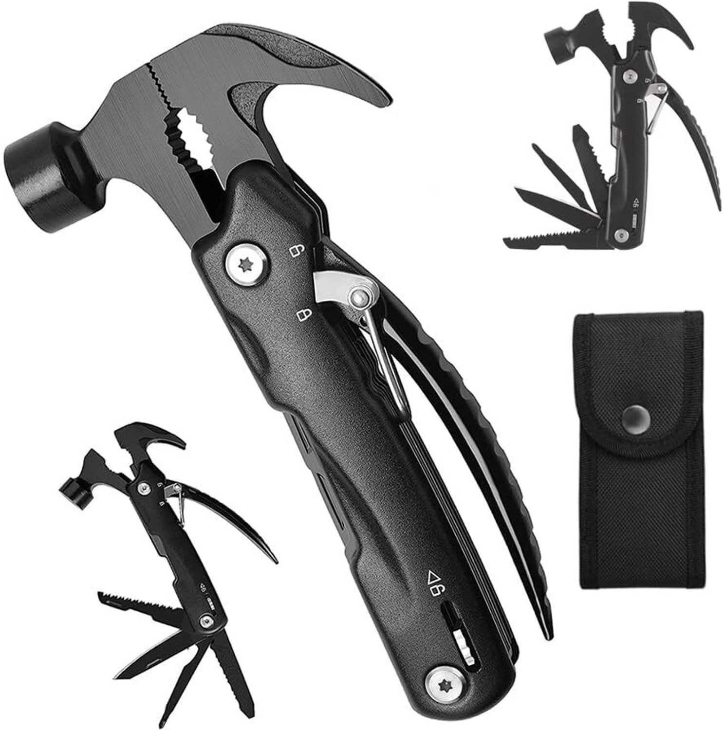 Image of ARQEST Multifunctional Hammer Kit Bottle Opener Wire Cutter With Car Screw Driver A a1 FOR Home Camping Hiking Speciality Hammer Hammer Axe Hand Tool Speciality Hammer (0.4 kg)