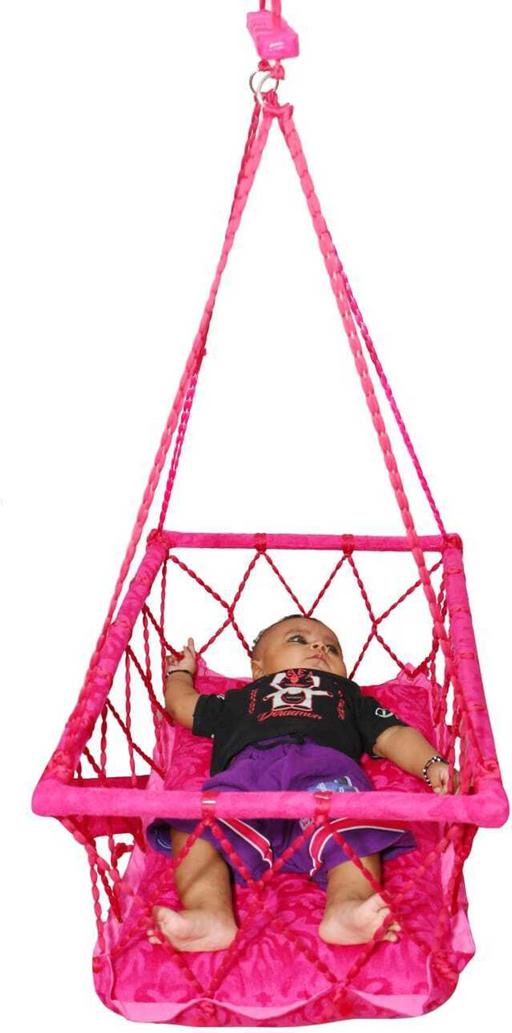 Image of GROWMETAL BABY-SWING-RED-STEEL-SMALL Iron Small Swing (Red, DIY(Do-It-Yourself))