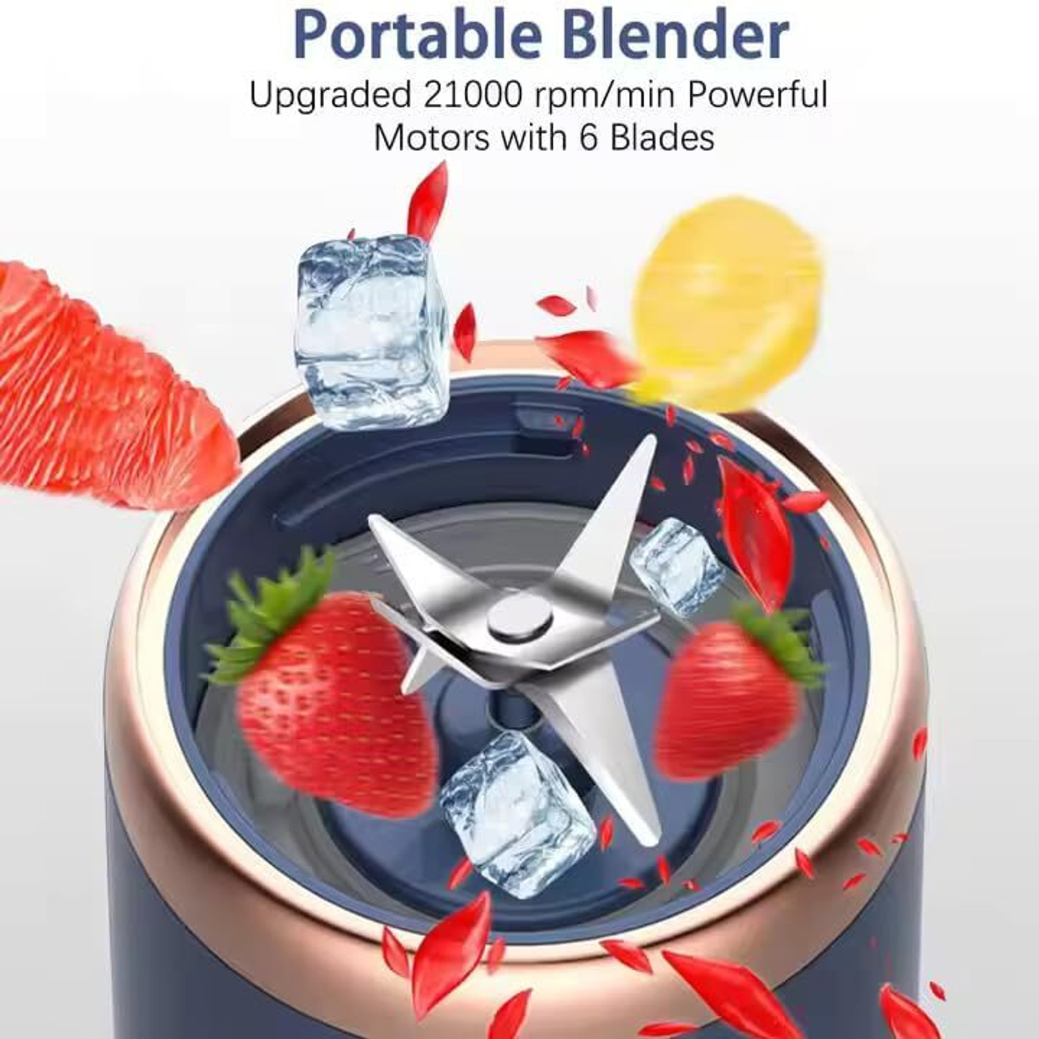 Image of ECOWIN YC 05 400 W Juicer Mixer Grinder (SMALL PORTABLE JUICER | 2 Jars | Multicolor, Blue, Pink, Black)