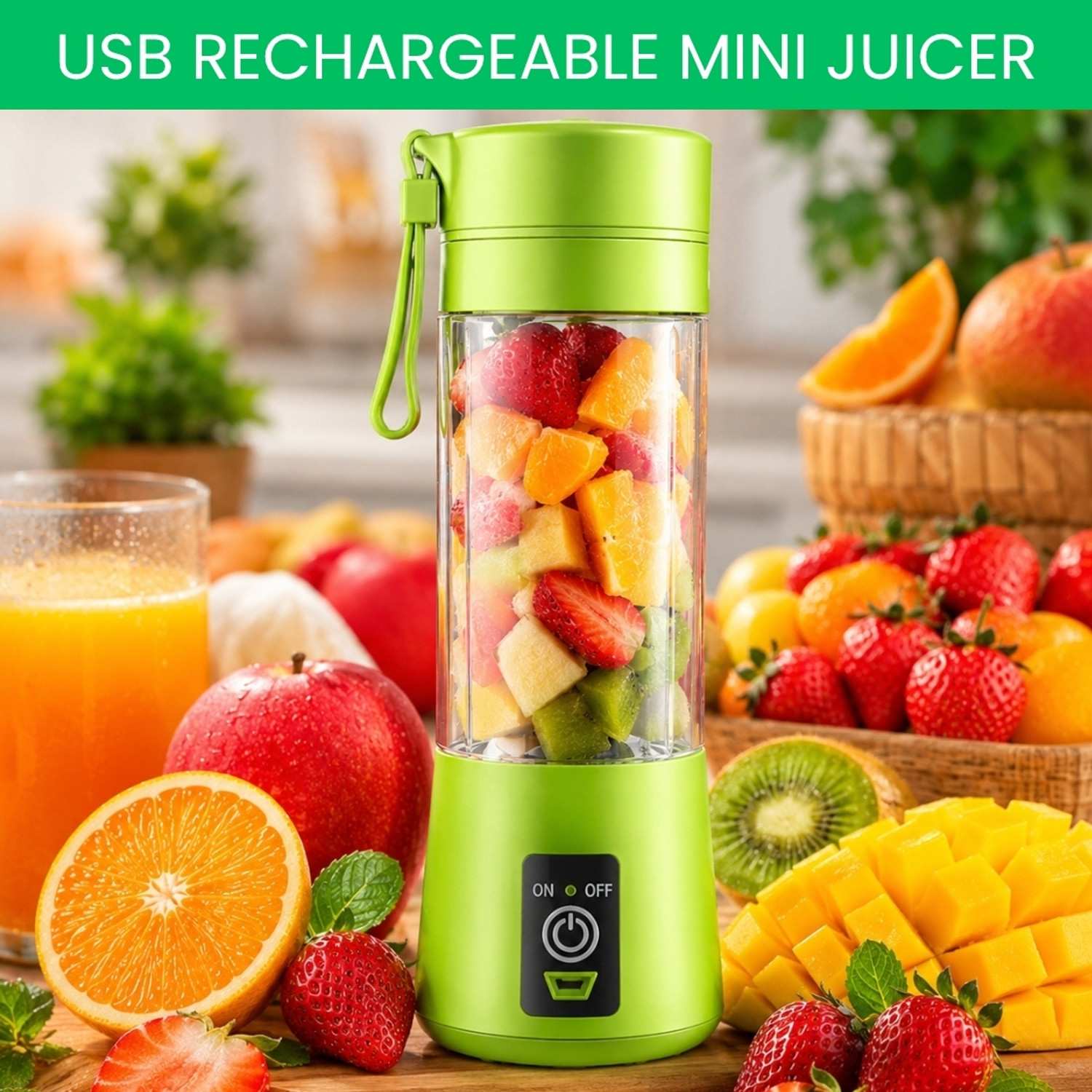 Image of Manasa Electric Juice Mixer 200 W Juicer (Fruit Juicer Electric Machine, Fruit Mixer, Electric Juicer | 1 Jar | Multicolor)