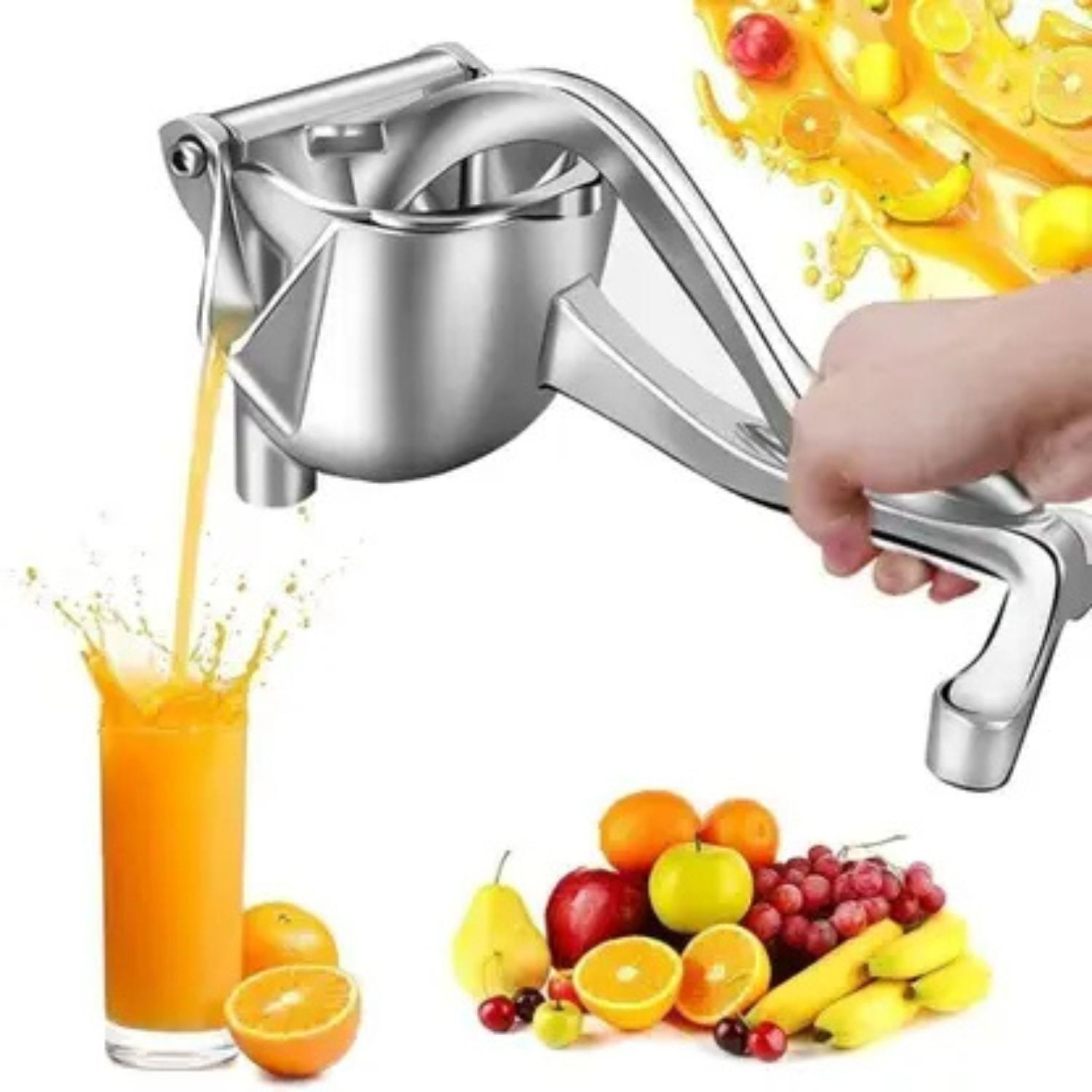 VD Enterprise Steel Hand Press Fruit Squeezer Hand Juicer
