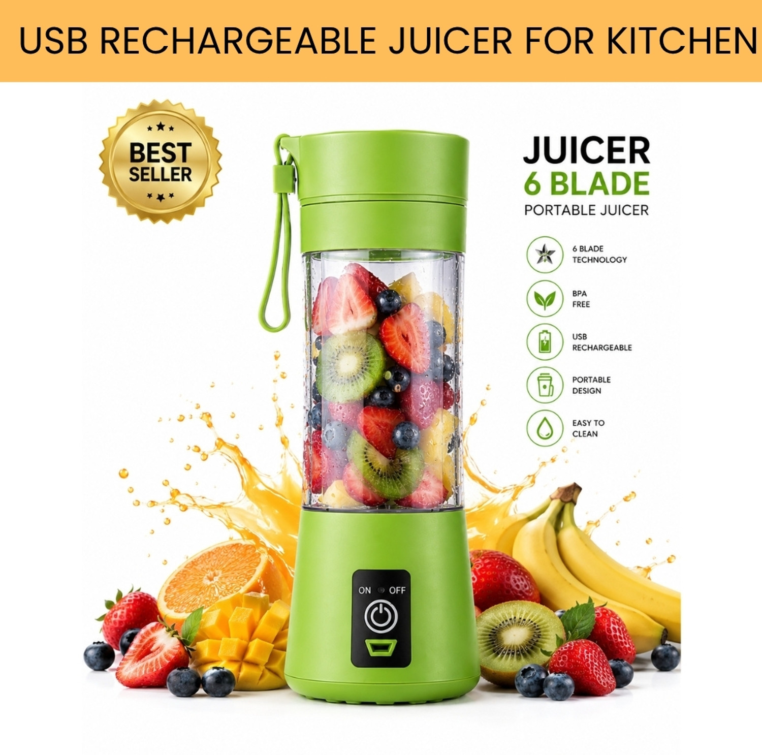 Image of MAXIVE No 25 W Juicer (Juice Blender52 | 1 Jar | Multicolor)