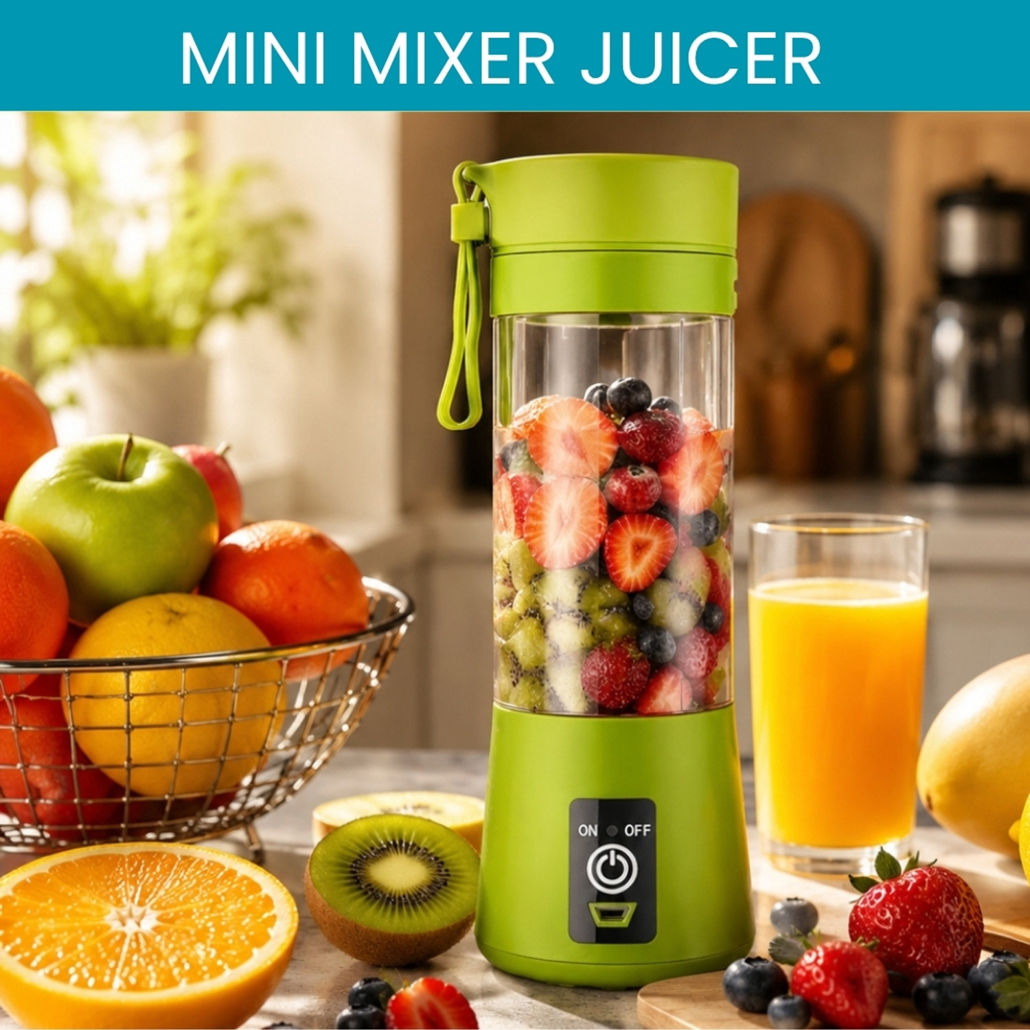 Image of MAXIVE No 25 W Juicer (Juice Blender96 | 1 Jar | Multicolor)