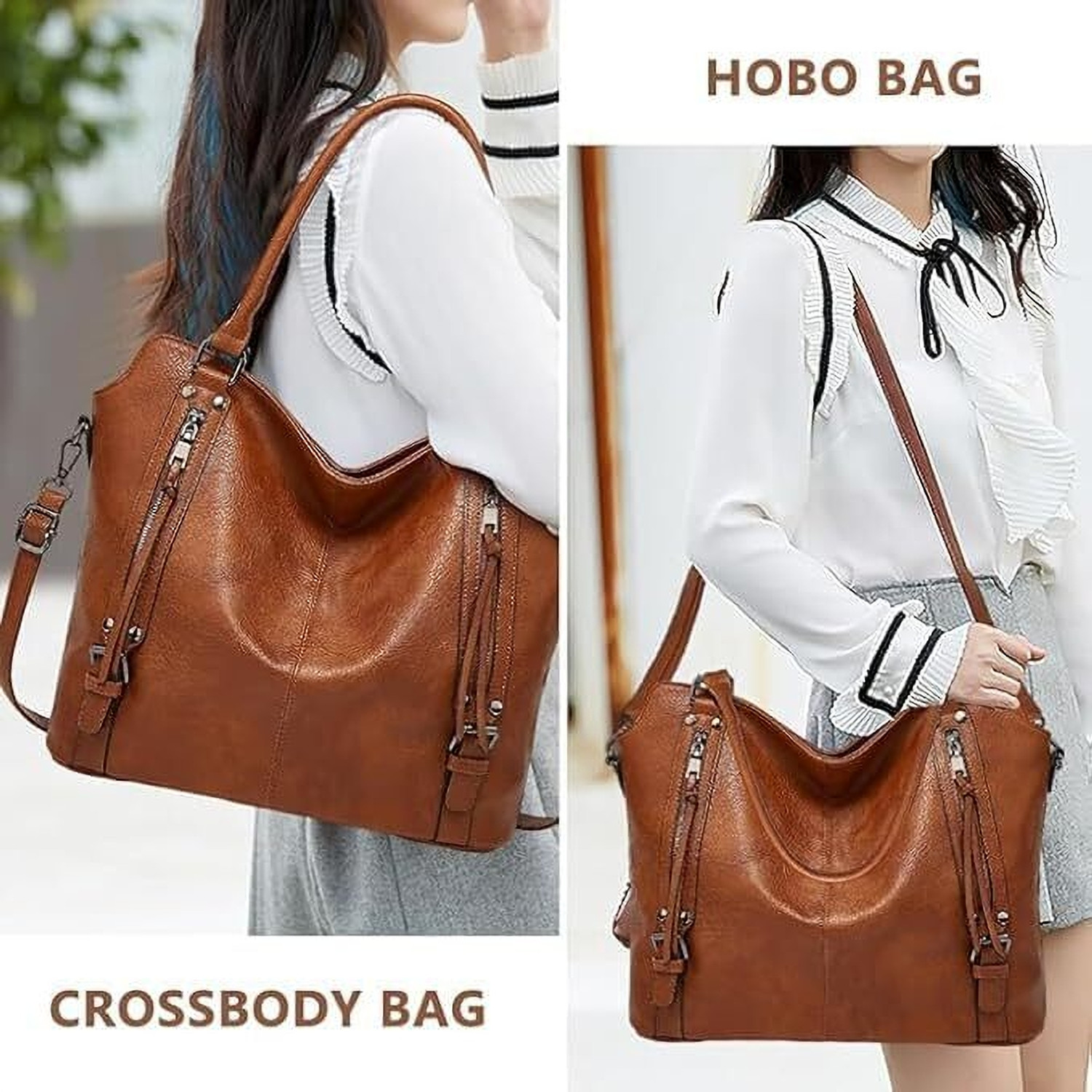 Image of Beauty Queen Women Brown Handbag
