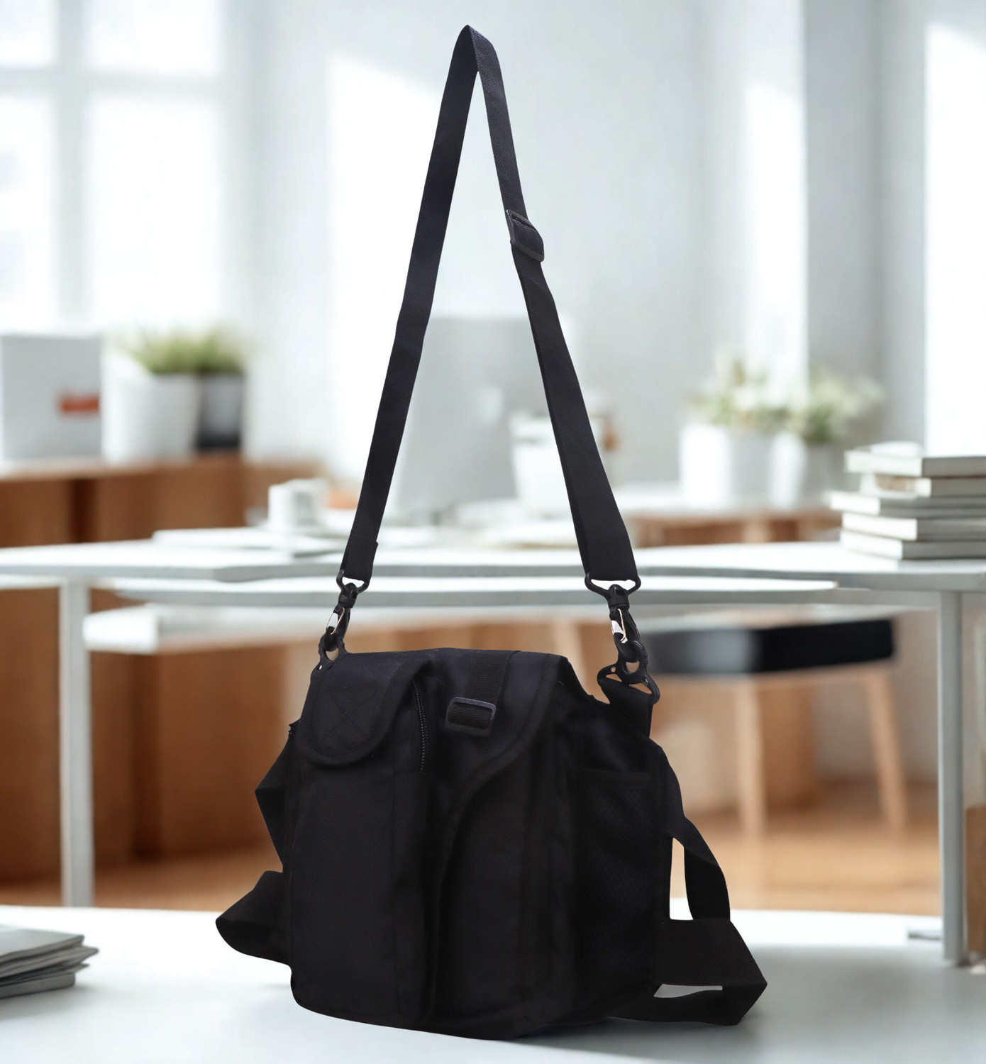 Image of Police Men Blue Hand-held Bag