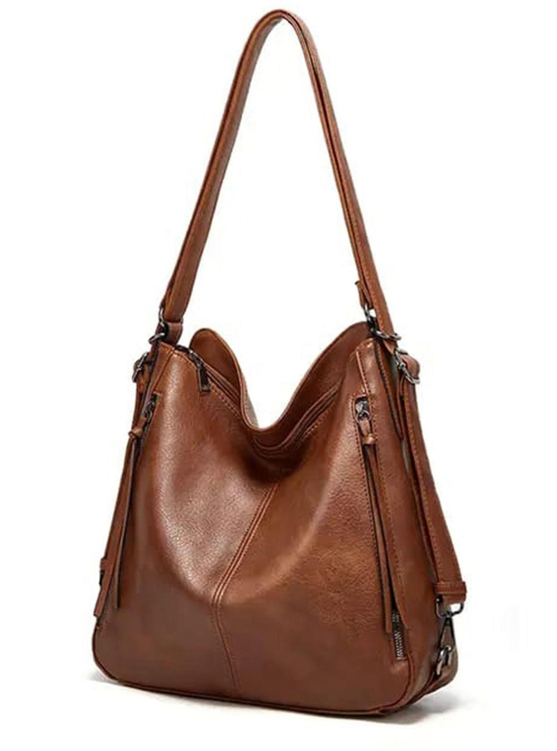 Image of Beauty Queen Women Brown Handbag