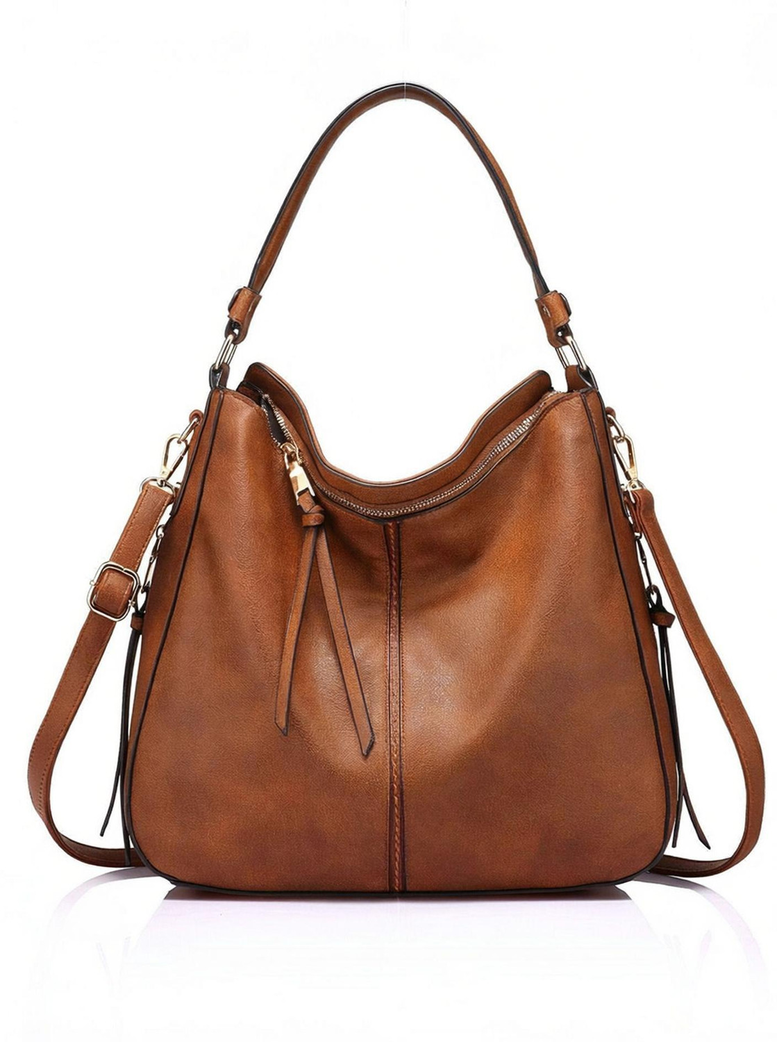 Image of Beauty Queen Women Brown Handbag