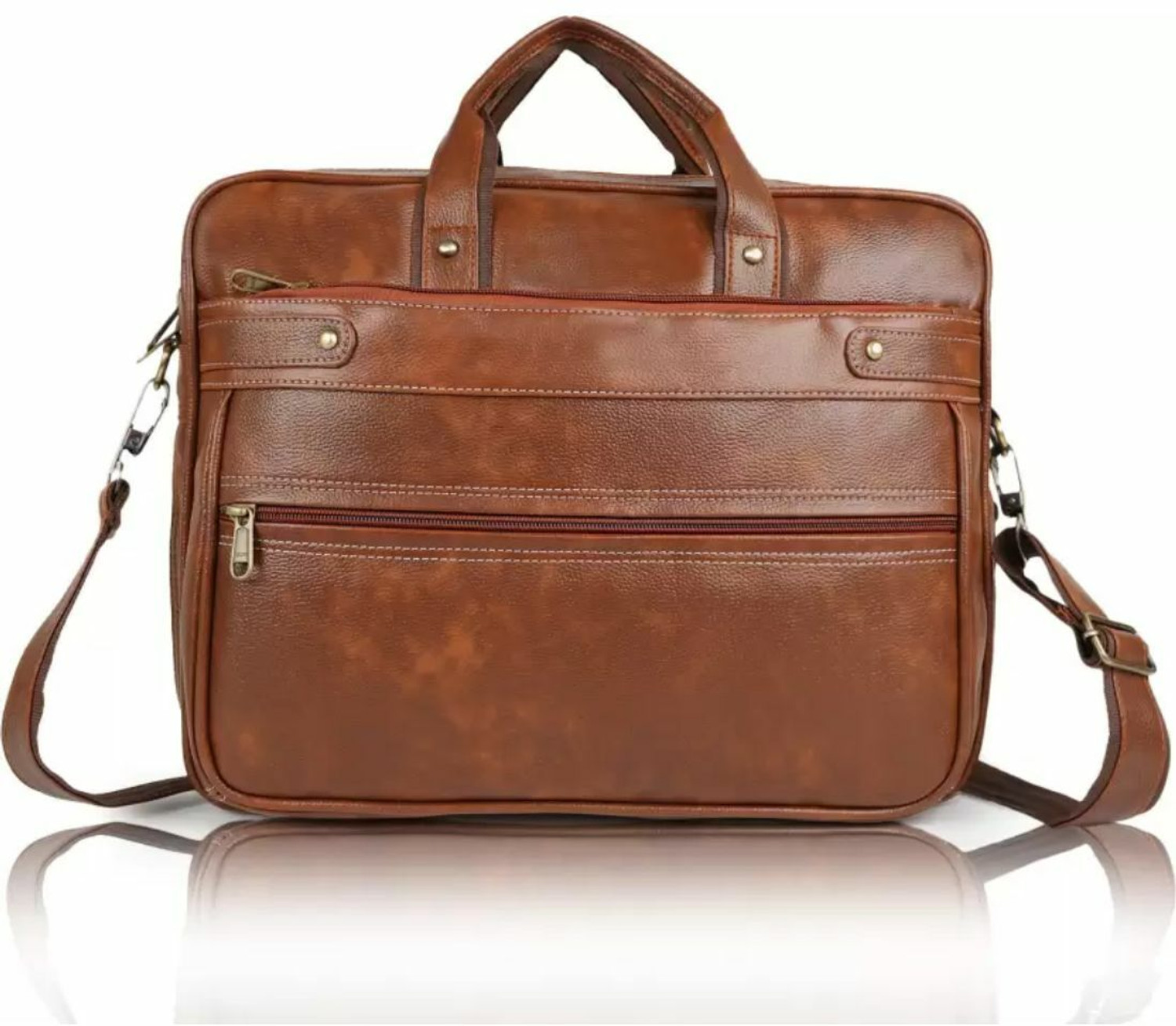 Image of Parsley Men Tan Messenger Bag (Pack of: 2)