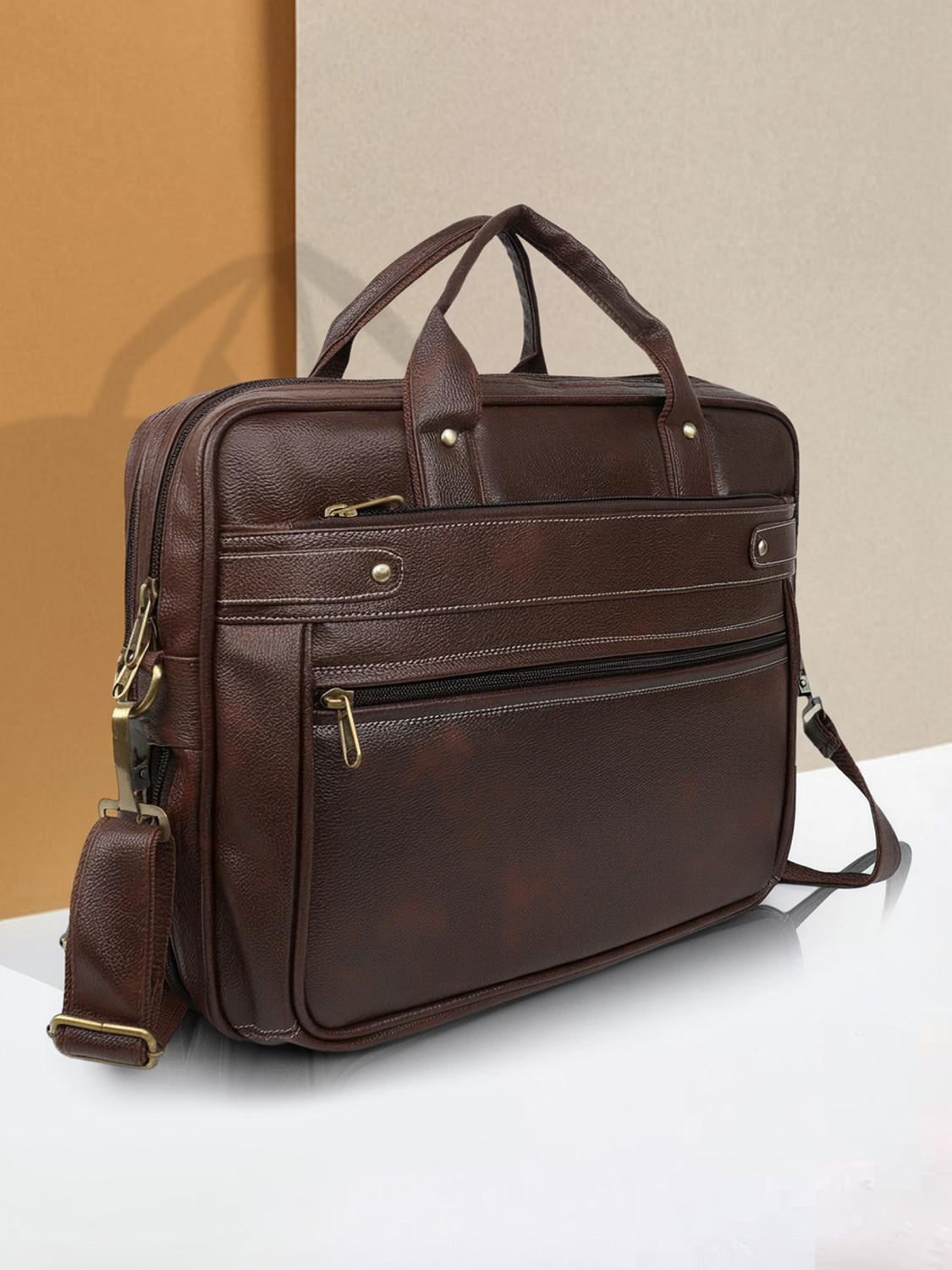 Image of Parsley Men Black Messenger Bag (Pack of: 2)