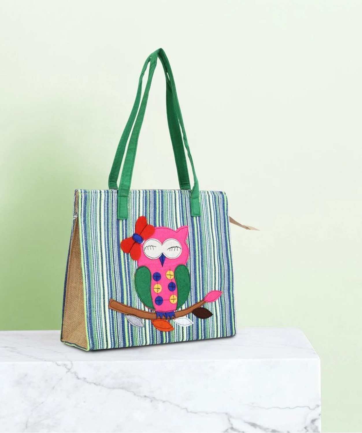 Image of Byra Girls Green Shoulder Bag