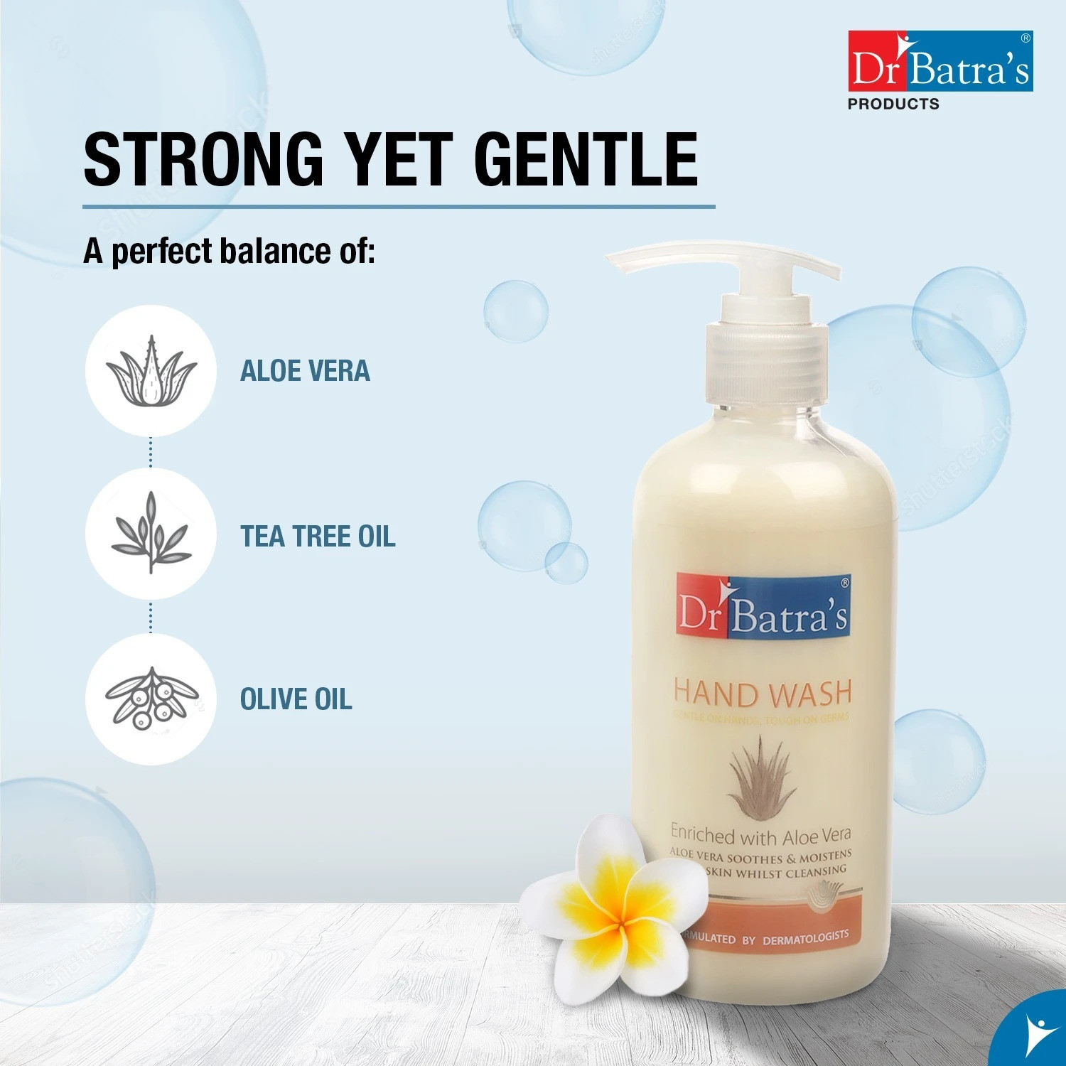 Image of Dr Batra's Handwash Hand Wash Pump Dispenser (6 x 0.3 L)