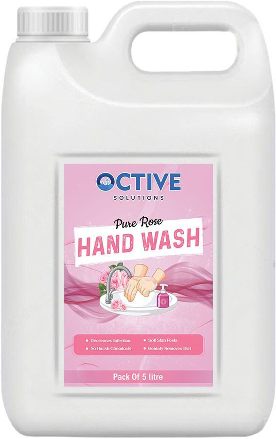 Image of Calintro Rose & Orange Herbal Purifying Handwash Deep Cleansing, Aromatic Freshness Hand Wash Can (2 x 5 L)