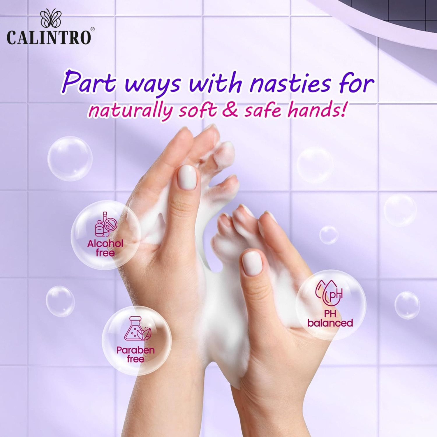 Image of Calintro Rose & Orange Herbal Purifying Handwash Deep Cleansing, Aromatic Freshness Hand Wash Can (2 x 5 L)
