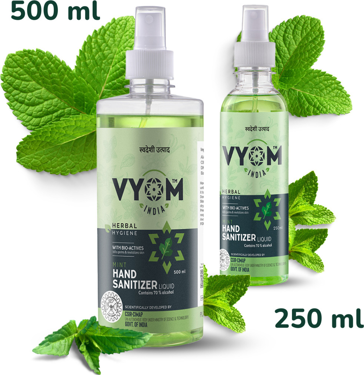 Image of Maxisoft Spray Lemon & Mint | Instant Germ Kill & Daily Hygiene Protection Hand Sanitizer Bottle (12 x 120 ml)