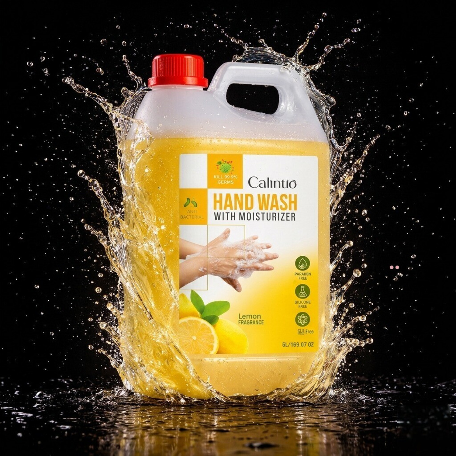 Image of Naturant Kills 99.99% Effective Against Germs | Safe for Kids Hand Sanitizer Can (5 L)