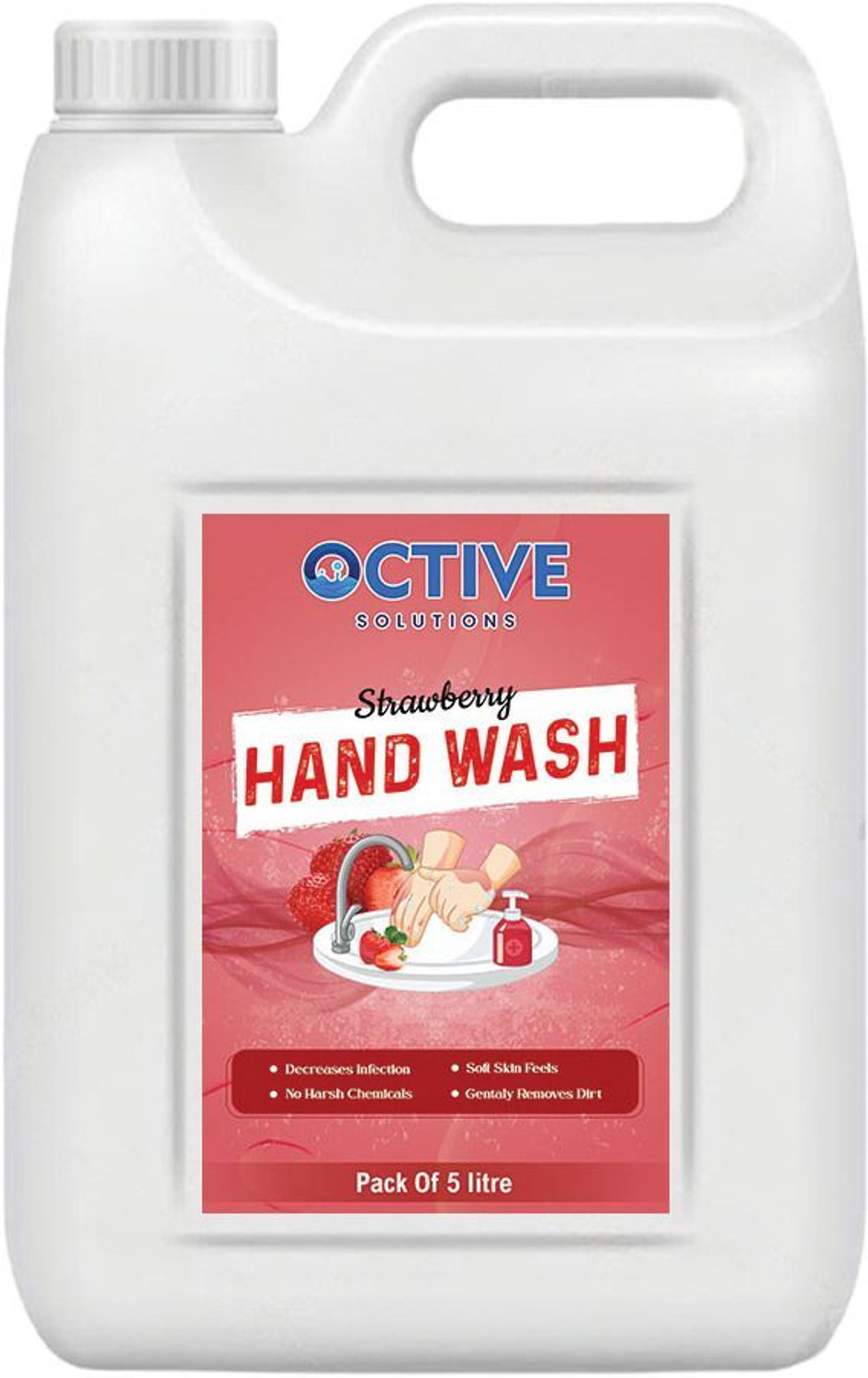 Image of Calintro Rose & Orange Herbal Purifying Handwash Deep Cleansing, Aromatic Freshness Hand Wash Can (2 x 5 L)