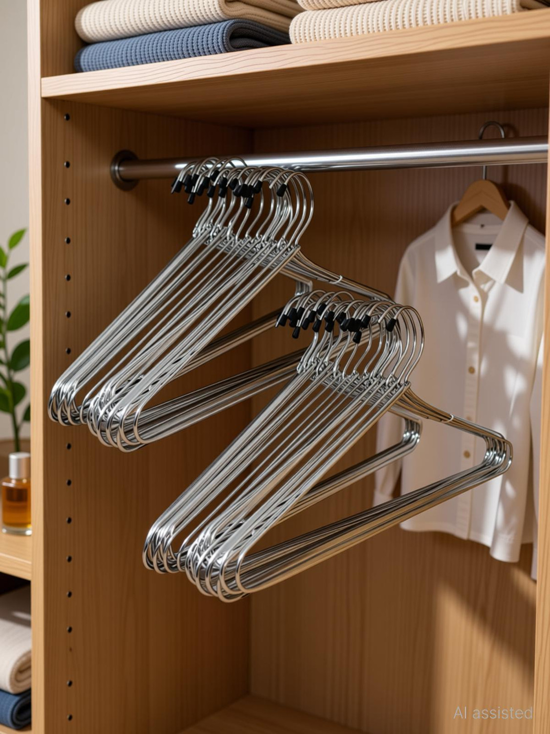 hangly Steel Coat Hangers Pack of Pack of 24 x 24 Pieces (576 total) - Image 1