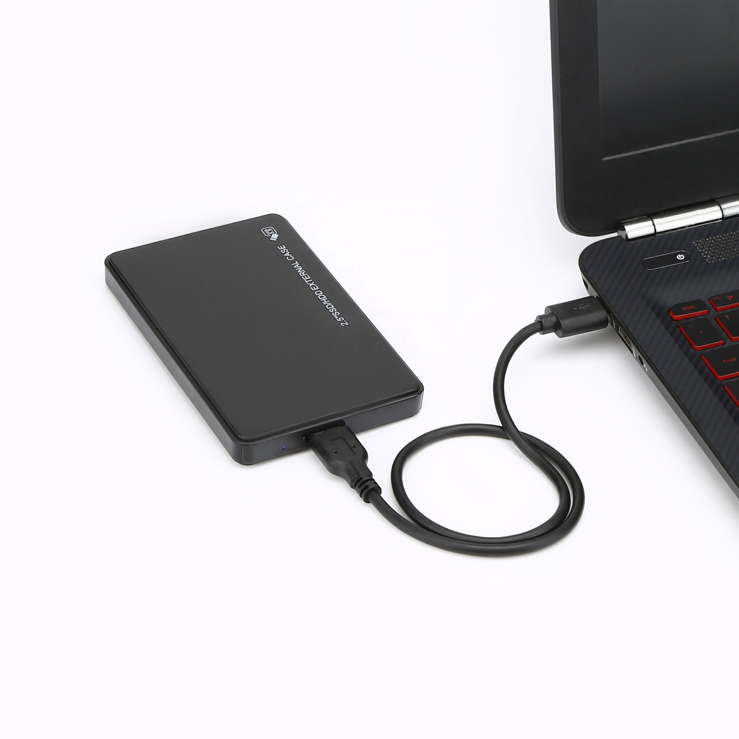 Image of Carecase 2.5 inch SATA USB 3.0 Hard Drive / SSD drive Enclosure External Case 2.5 inch Internal hard drive enclosure (For Mobile, Laptop, Pc, PS4 /xbox, Black)