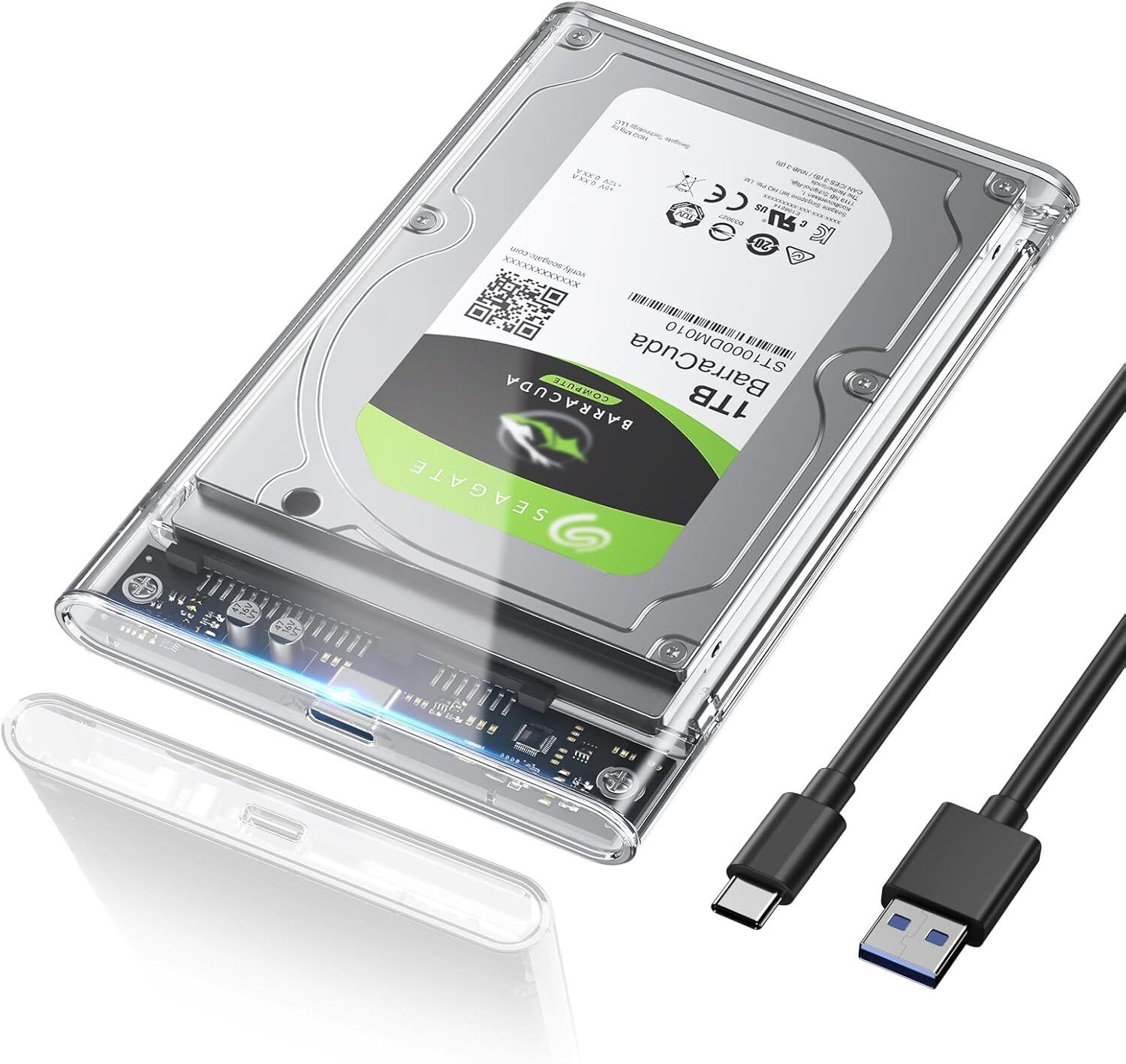 Image of ADATA ED600 2.5 inch Shock Resistant HARD DRIVE Enclosure (For ADATA, Black)