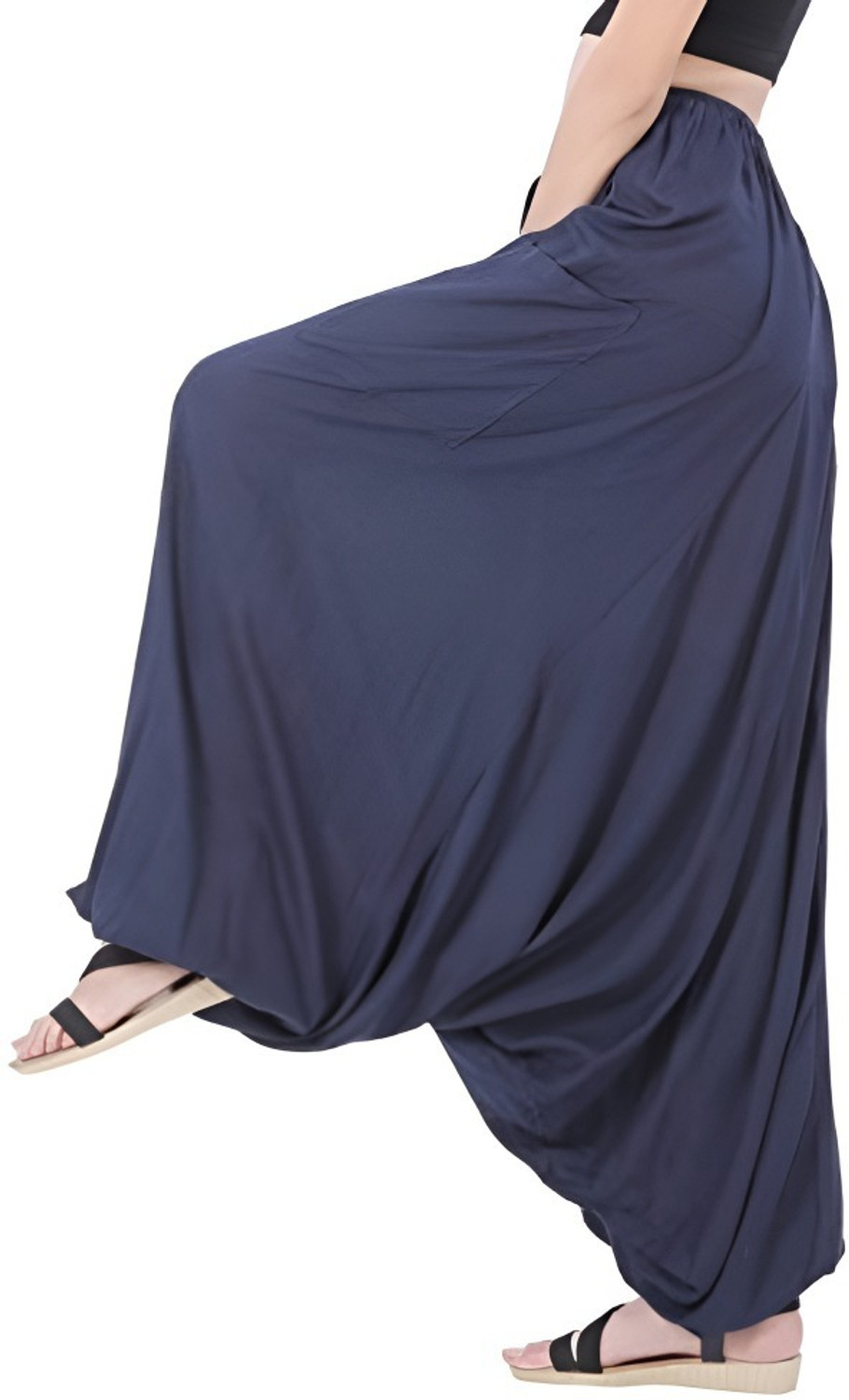 Image of Fashion Passion India Solid Rayon Women Harem Pants