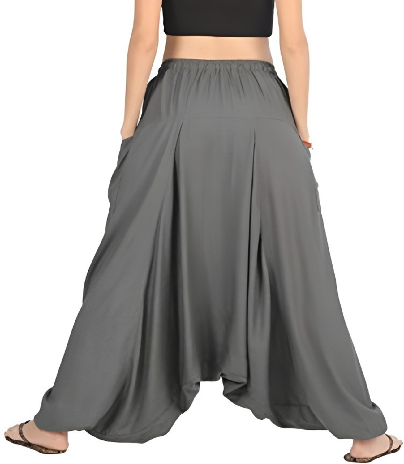 Image of Fashion Passion India Solid Rayon Women Harem Pants