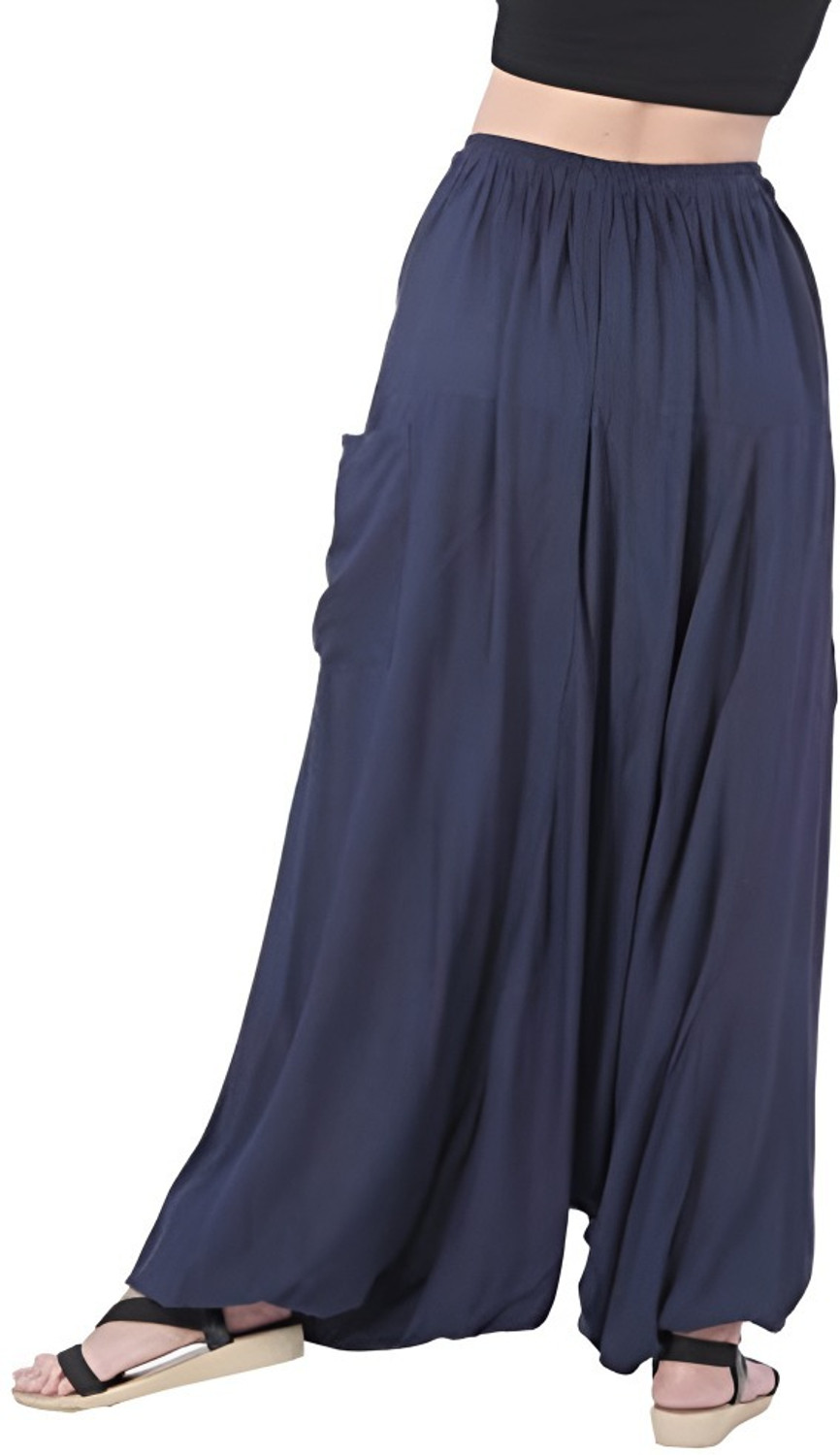 Image of Fashion Passion India Solid Rayon Women Harem Pants