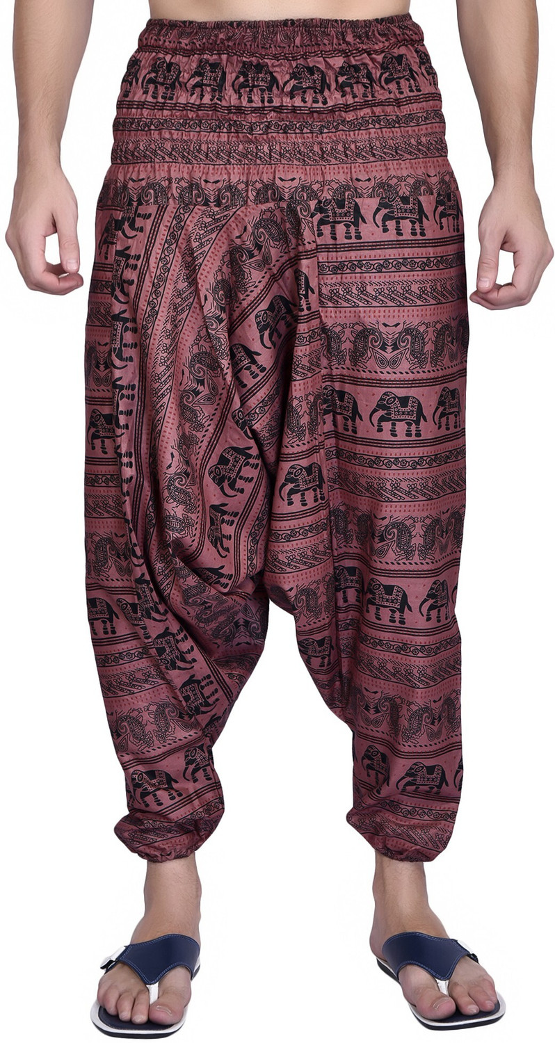 Image of Whitewhale Printed Cotton Men Harem Pants