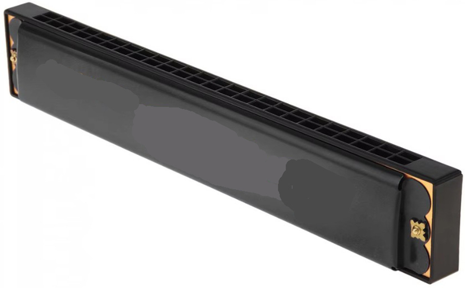 Image of SUZUKI Harmonica Study-24 Holes Harmonica Tremolo Key of C with Cleaning Cloth Box (silver)